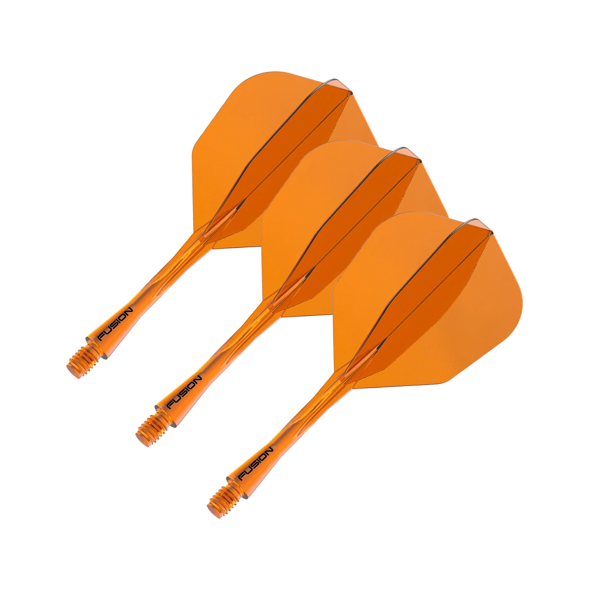 Winmau Fusion - All In One Flight & Shaft No. 6 / Intermediate (28mm) / Orange Flights & Shafts