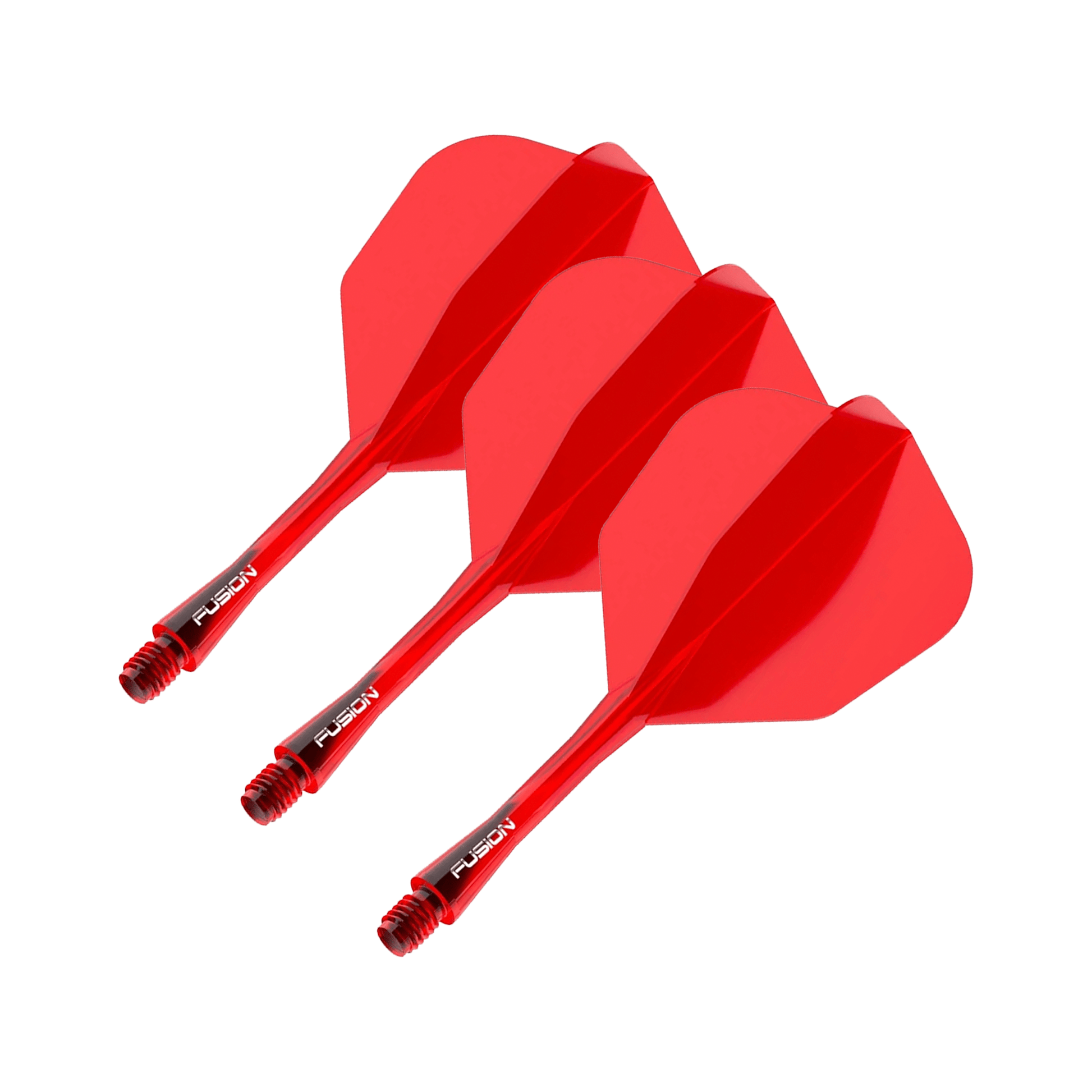 Winmau Fusion - All In One Flight & Shaft No. 6 / Intermediate (28mm) / Red Flights & Shafts