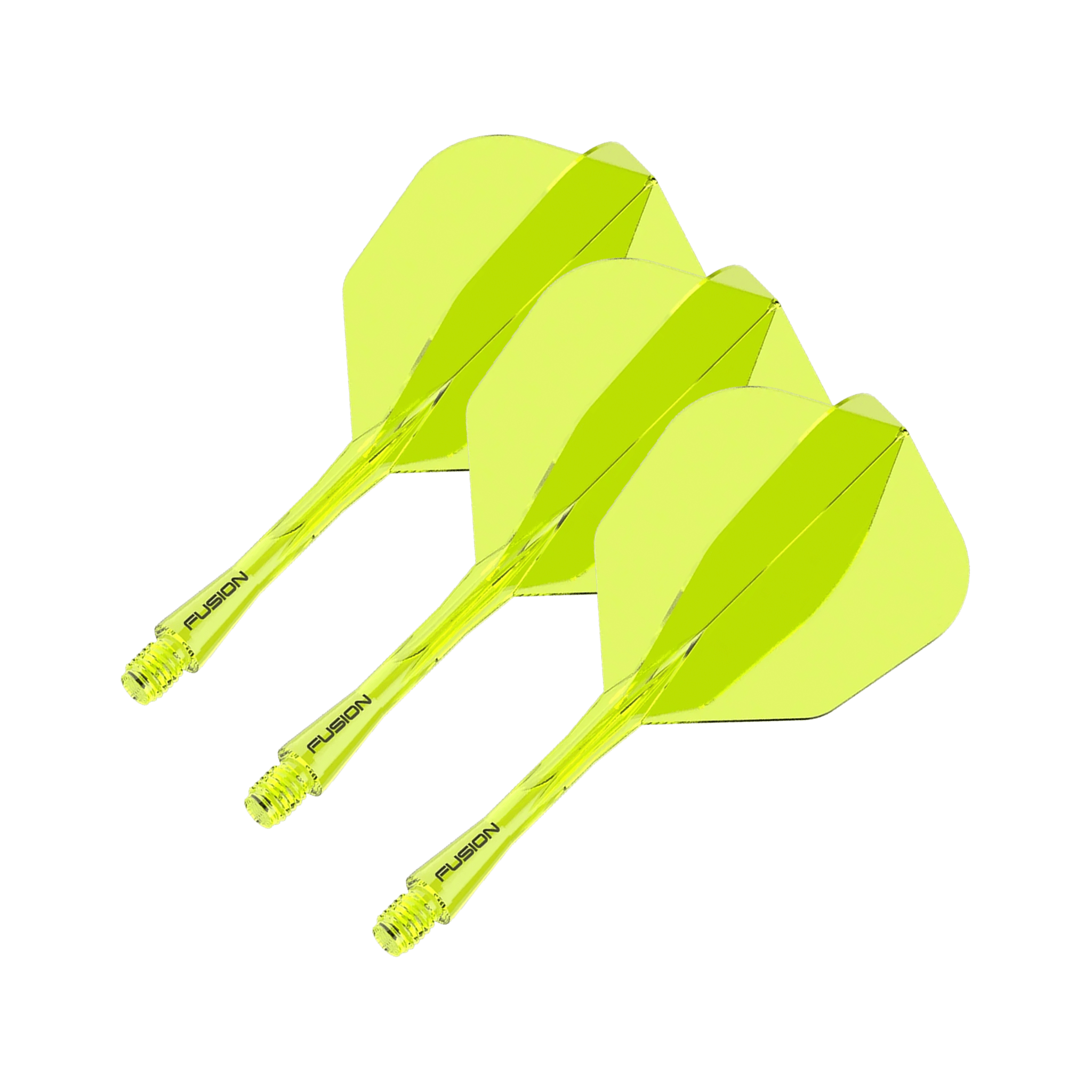 Winmau Fusion - All In One Flight & Shaft No. 6 / Intermediate (28mm) / Yellow Flights & Shafts