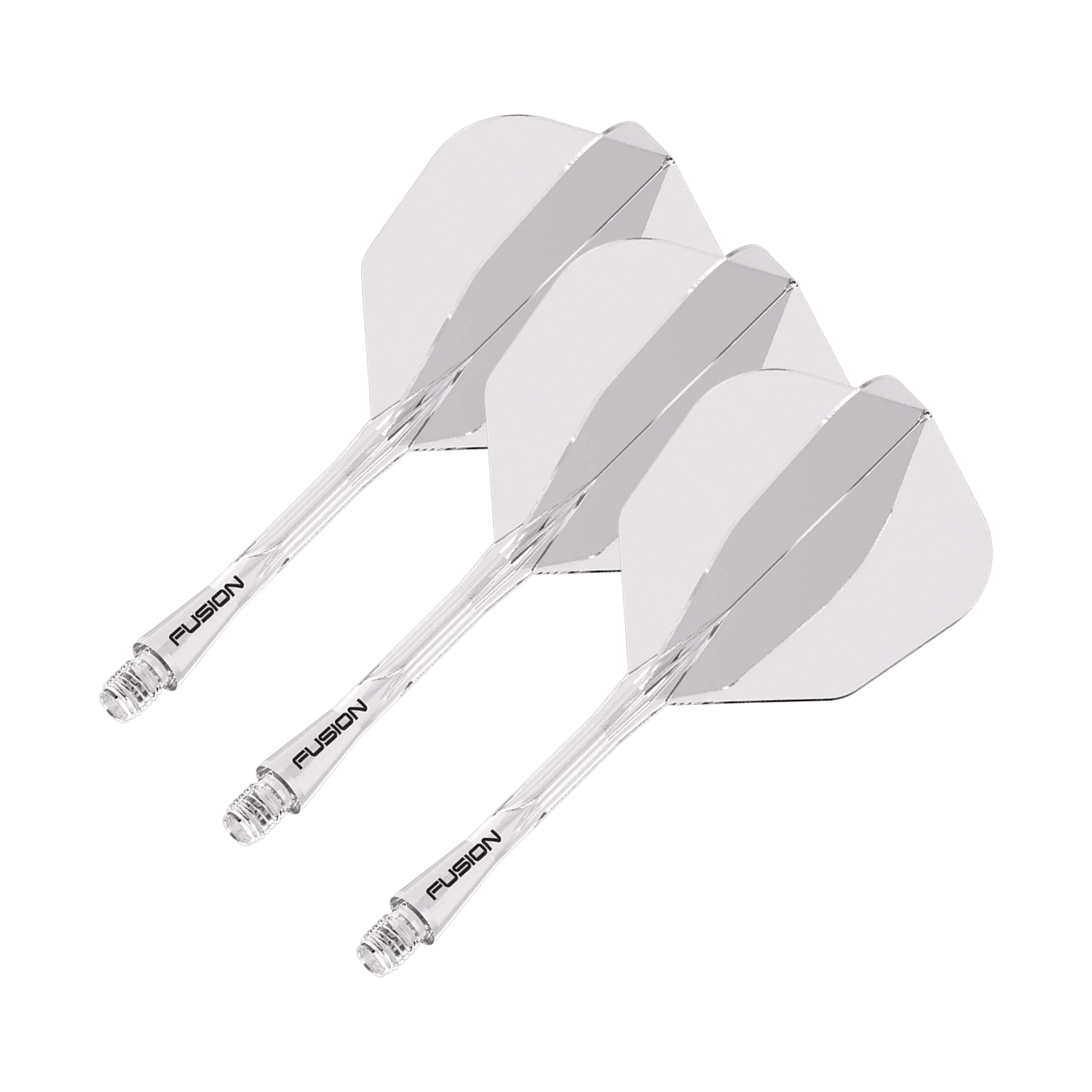 Winmau Fusion - All In One Flight & Shaft No. 6 / Medium (34mm) / Clear Flights & Shafts