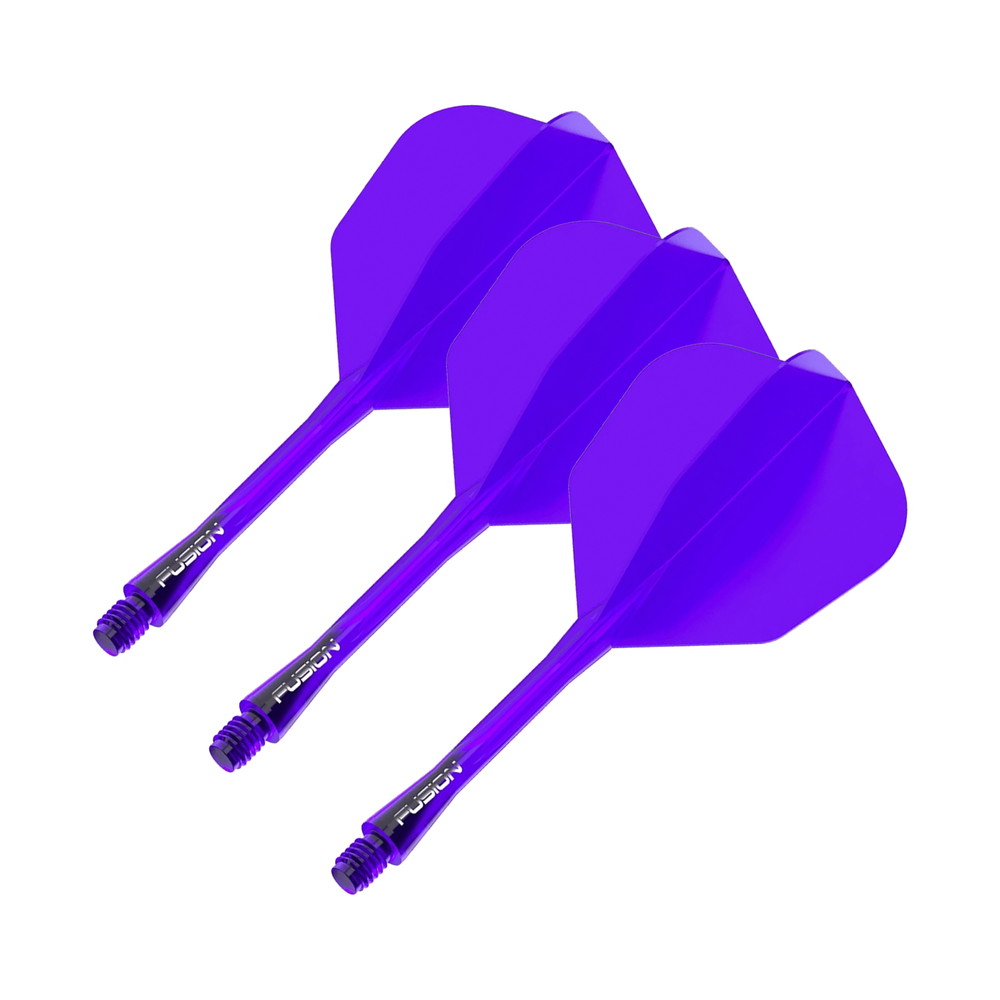 Winmau Fusion - All In One Flight & Shaft No. 6 / Medium (34mm) / Purple Flights & Shafts