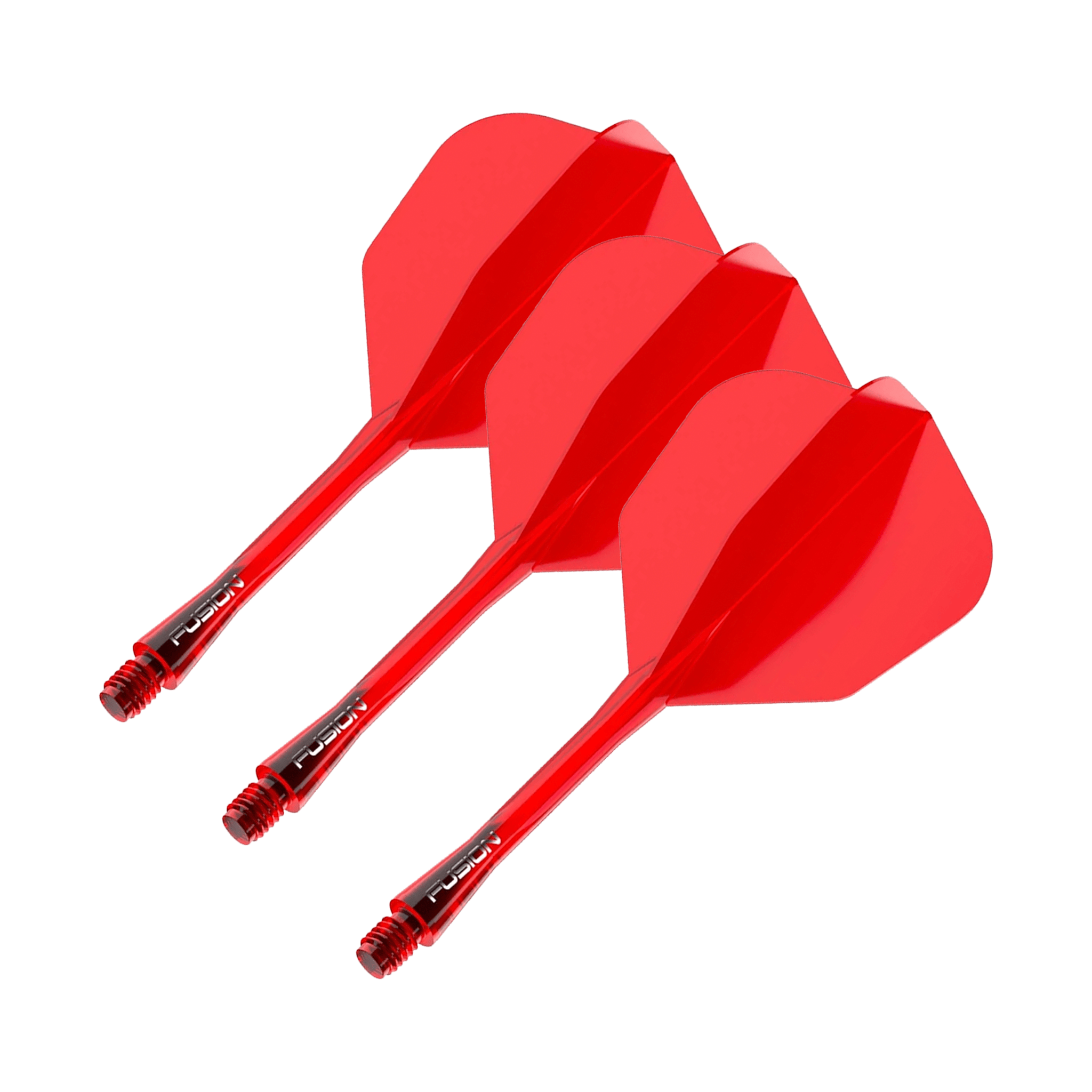Winmau Fusion - All In One Flight & Shaft No. 6 / Medium (34mm) / Red Flights & Shafts