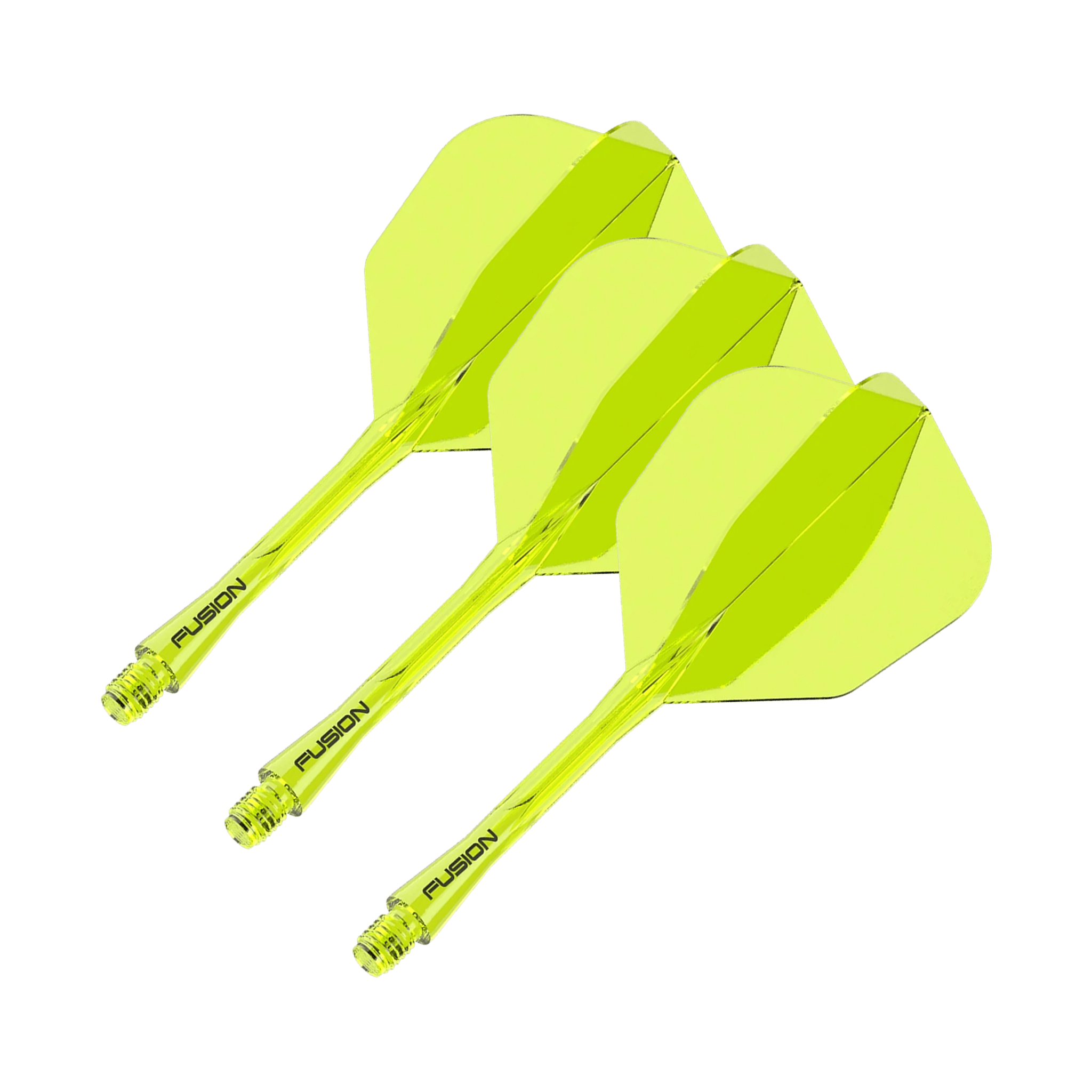 Winmau Fusion - All In One Flight & Shaft No. 6 / Medium (34mm) / Yellow Flights & Shafts
