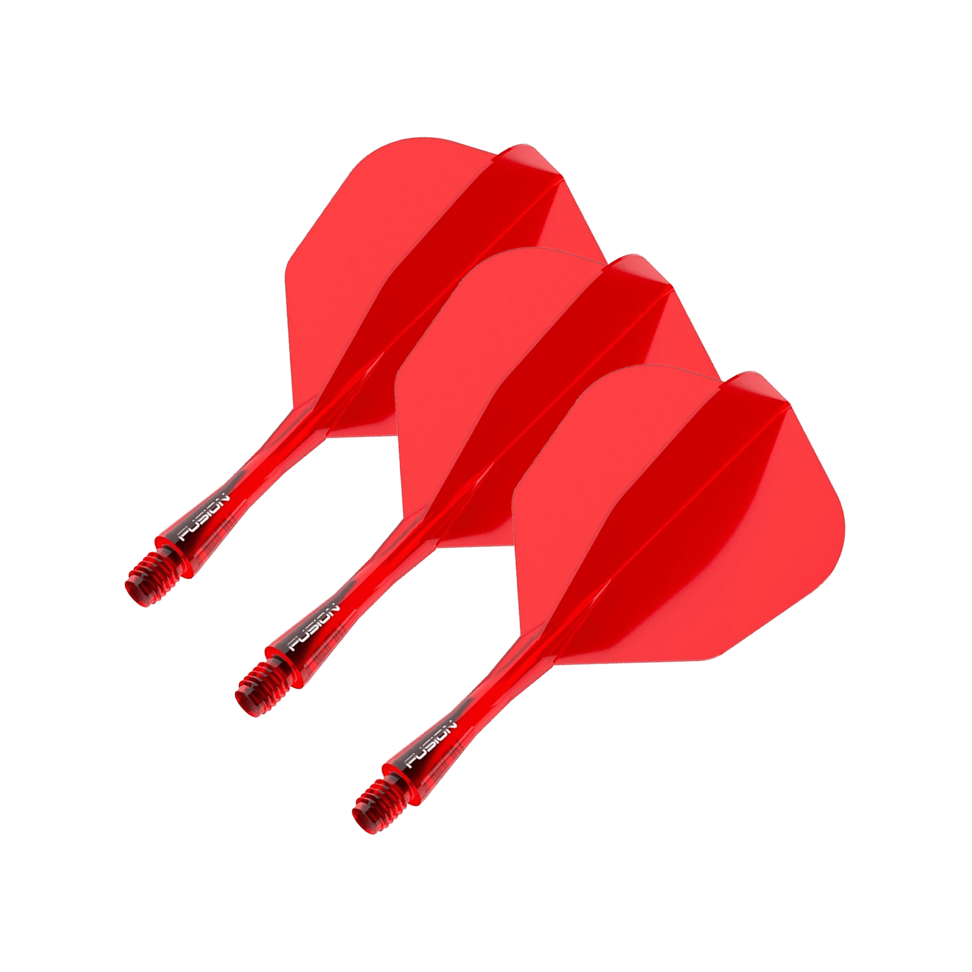 Winmau Fusion - All In One Flight & Shaft No. 6 / Short (22mm) / Red Flights & Shafts
