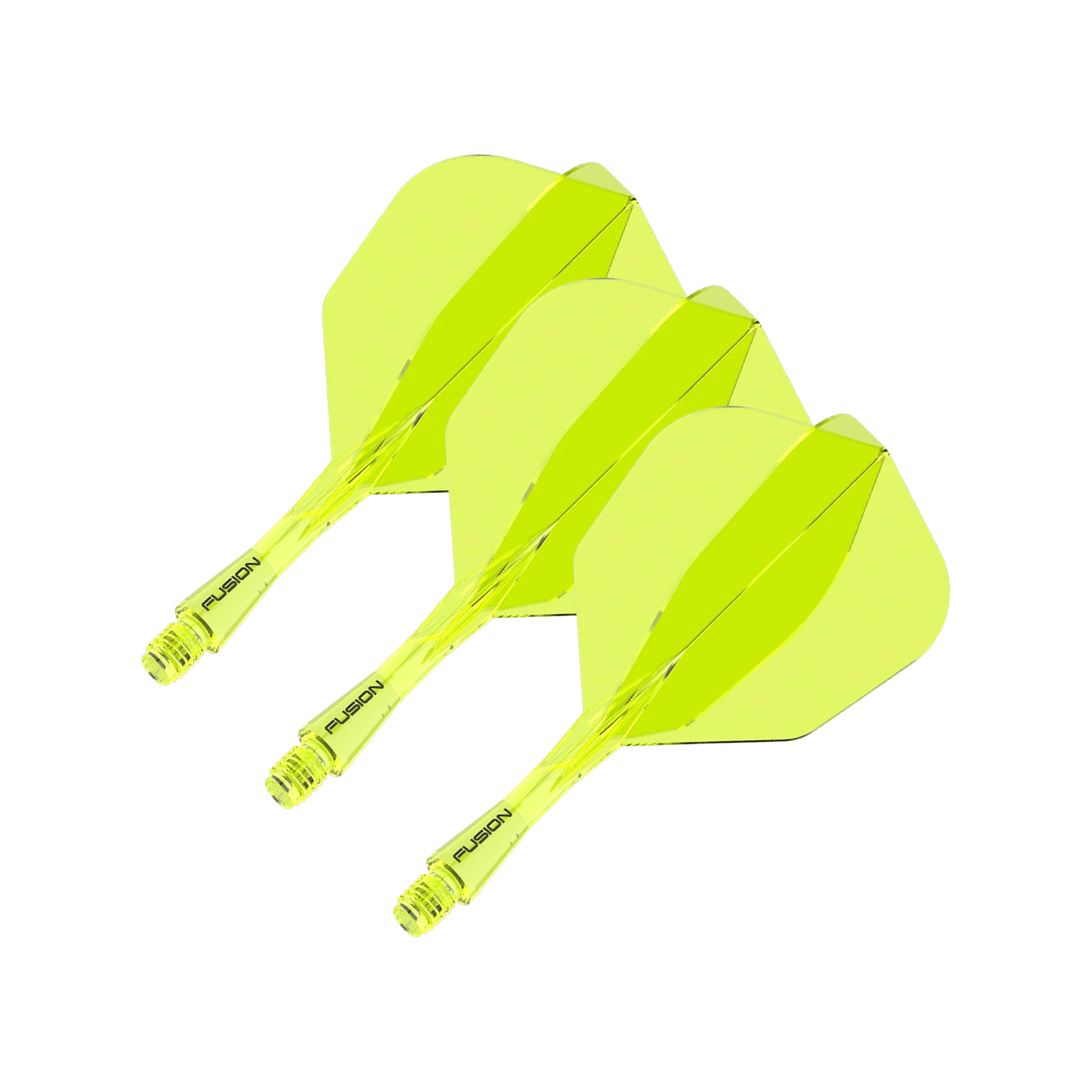 Winmau Fusion - All In One Flight & Shaft No. 6 / Short (22mm) / Yellow Flights & Shafts