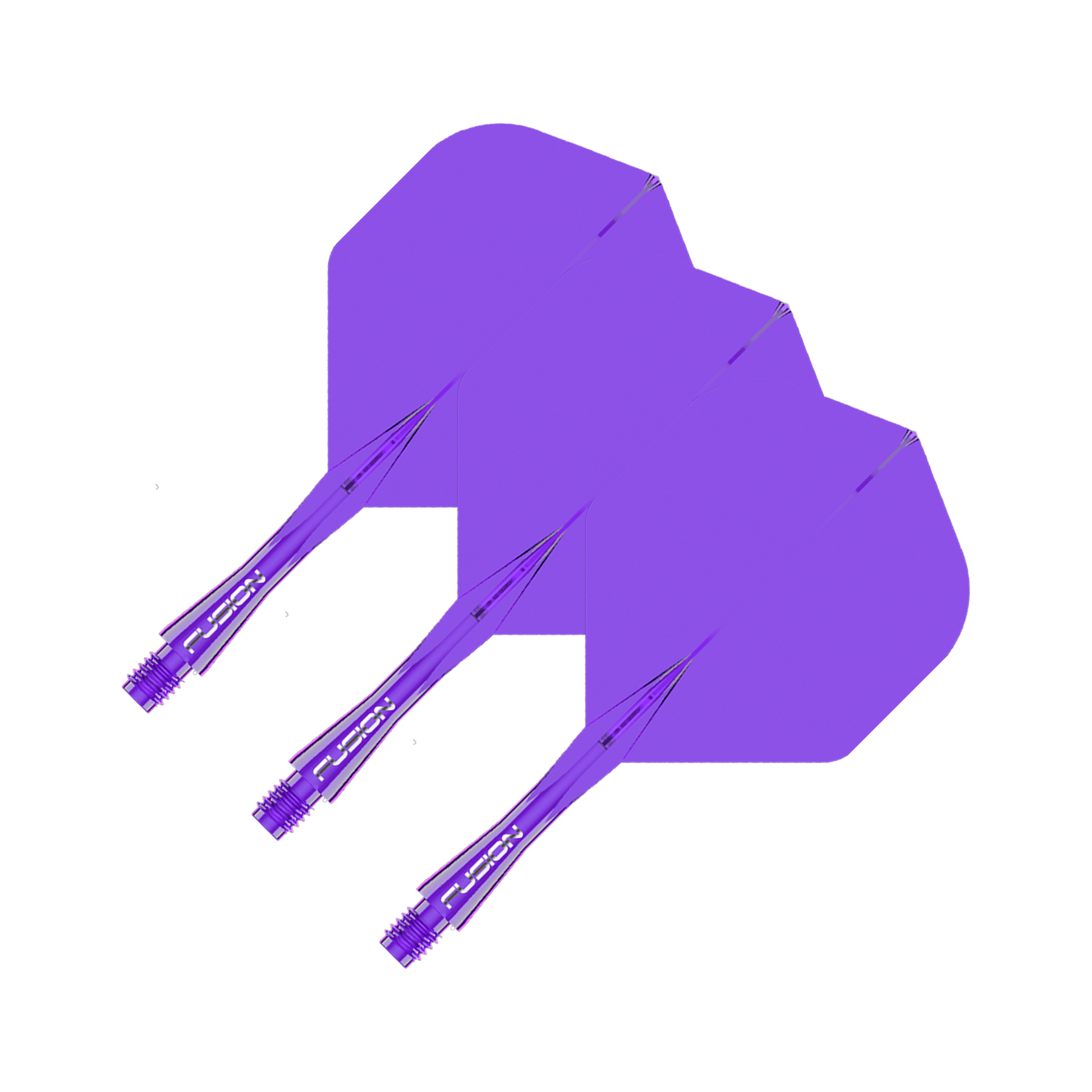 Winmau Fusion - All In One Flight & Shaft Standard / Short (22mm) / Purple Flights & Shafts