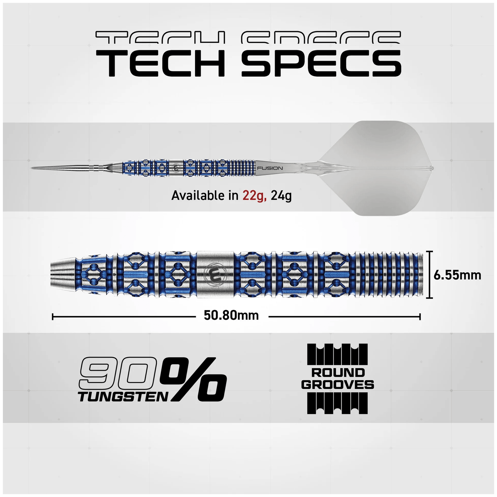 Winmau Lunaris Tapered Switch Point - 90% Tungsten Steel Tip Darts Darts