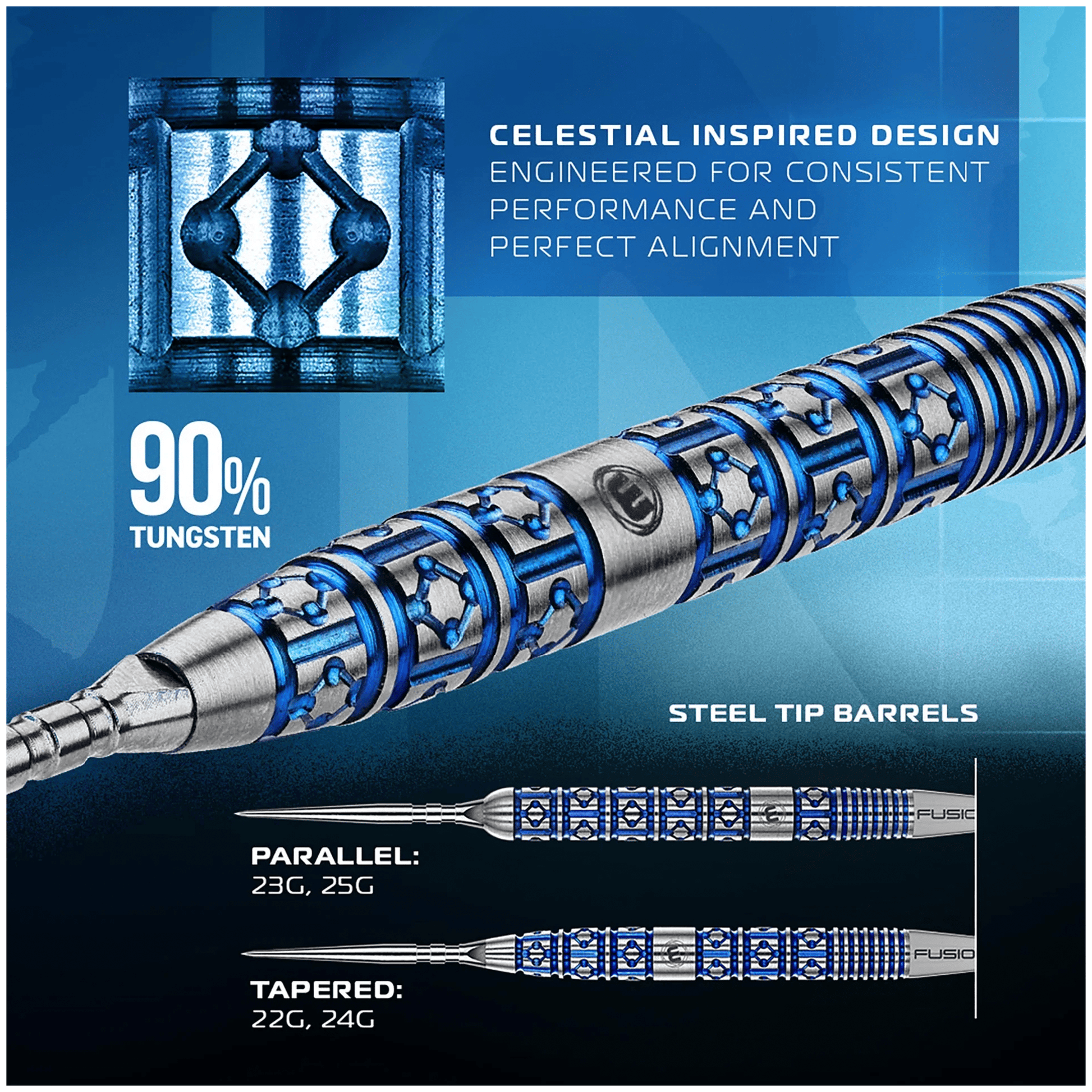 Winmau Lunaris Tapered Switch Point - 90% Tungsten Steel Tip Darts Darts
