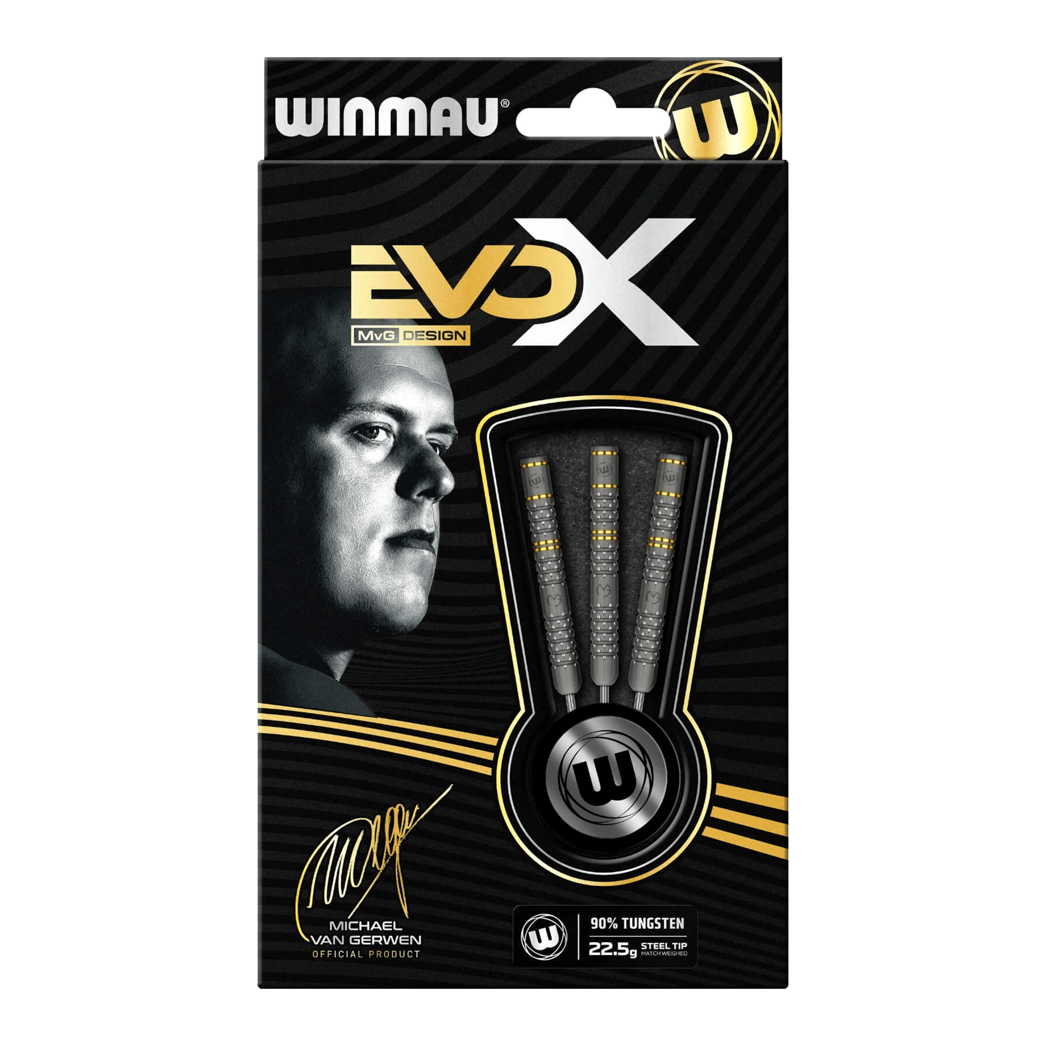 Winmau MVG Evo X - 90% Tungsten Steel Tip Darts Darts