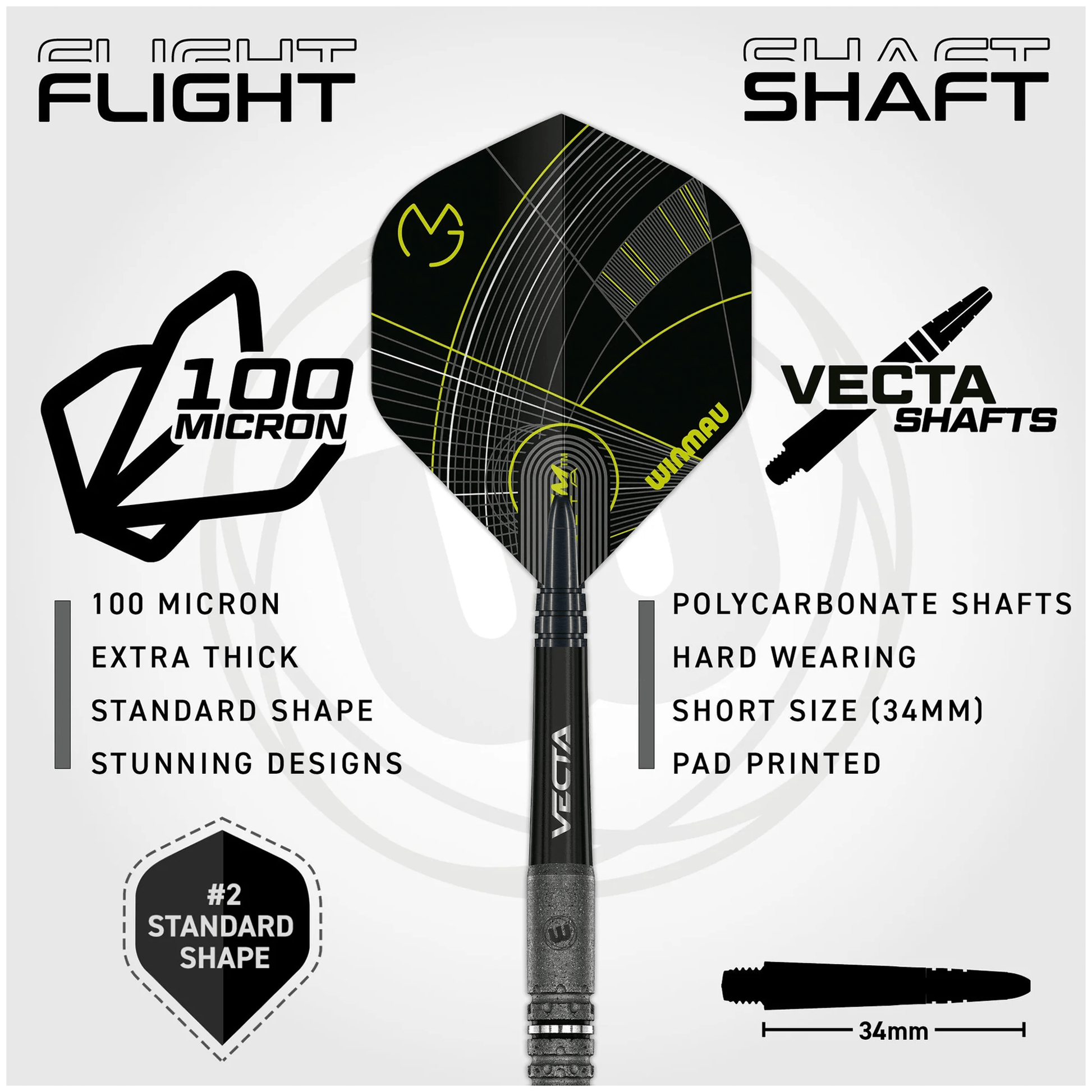 Winmau MVG Signature Edition - 90% Tungsten Steel Tip Darts Darts