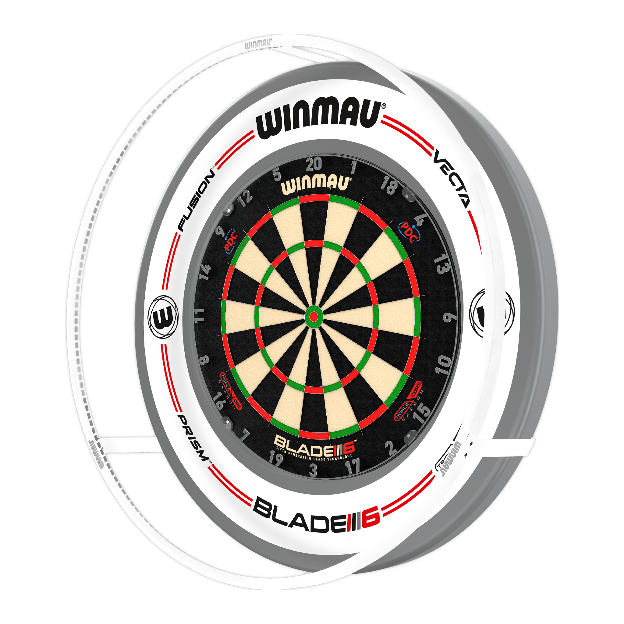 Blade 6 Dartboard, Surround & Plasma Light Bundle