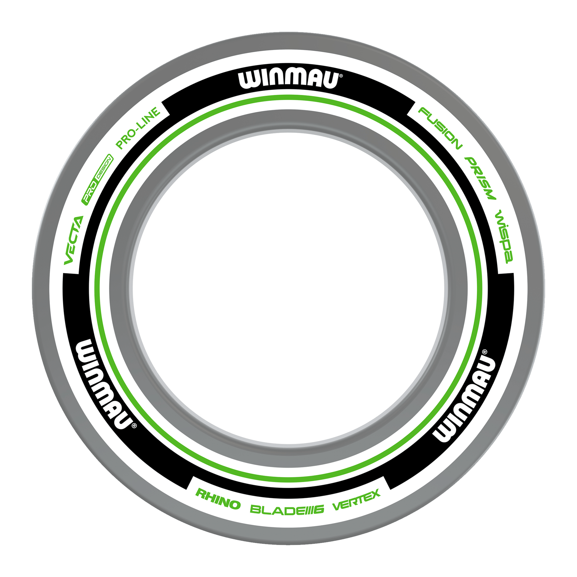 Winmau Printed Dartboard Surround Advance White/Green Boards