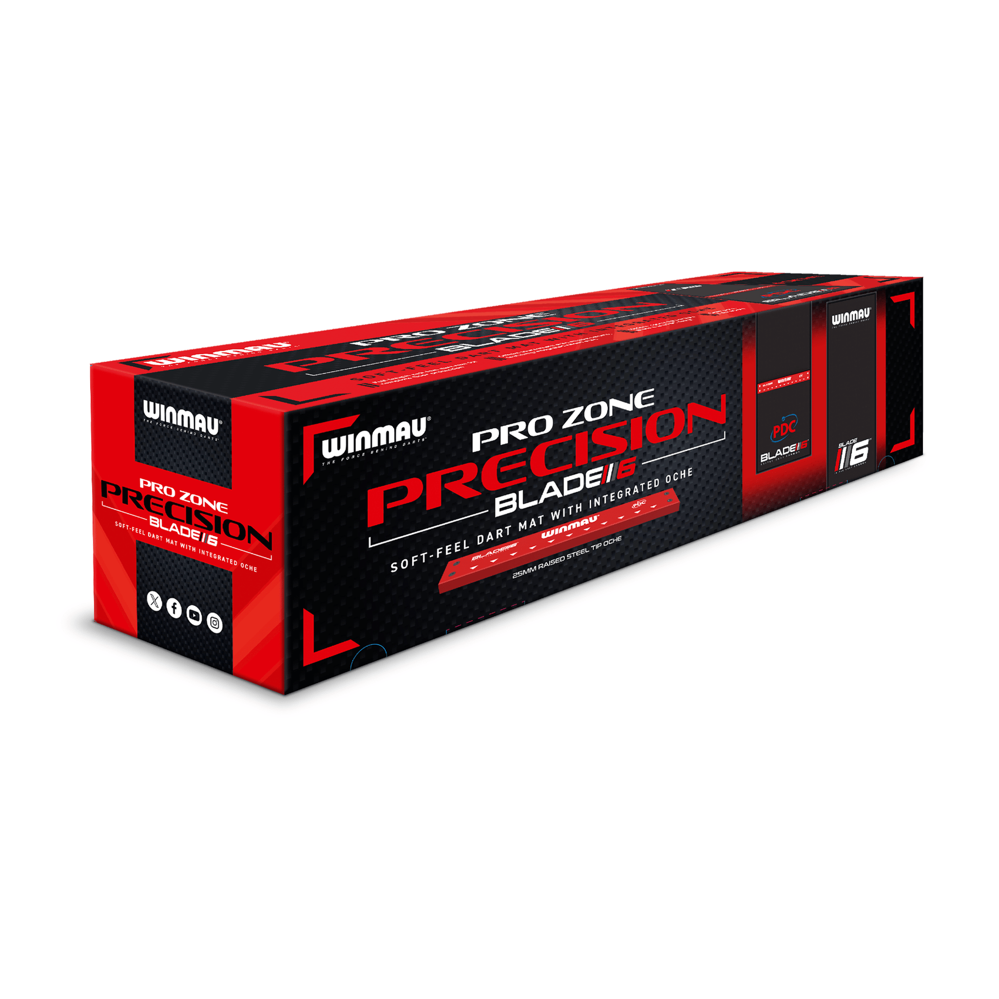Winmau Pro Zone Precision Soft Feel Dart Mat With Integrated Oche Boards