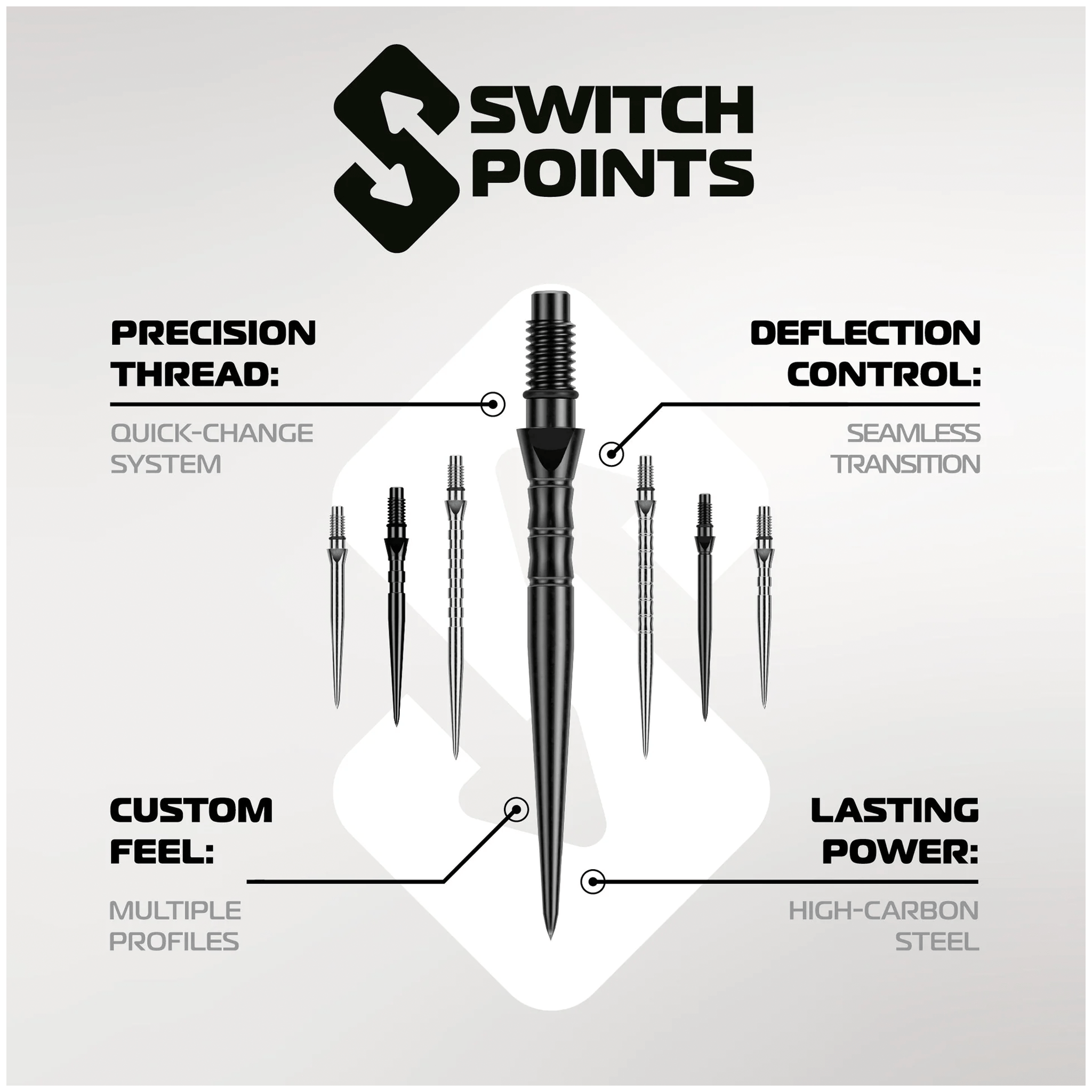 Winmau Smooth - Switch Dart Points Accessories
