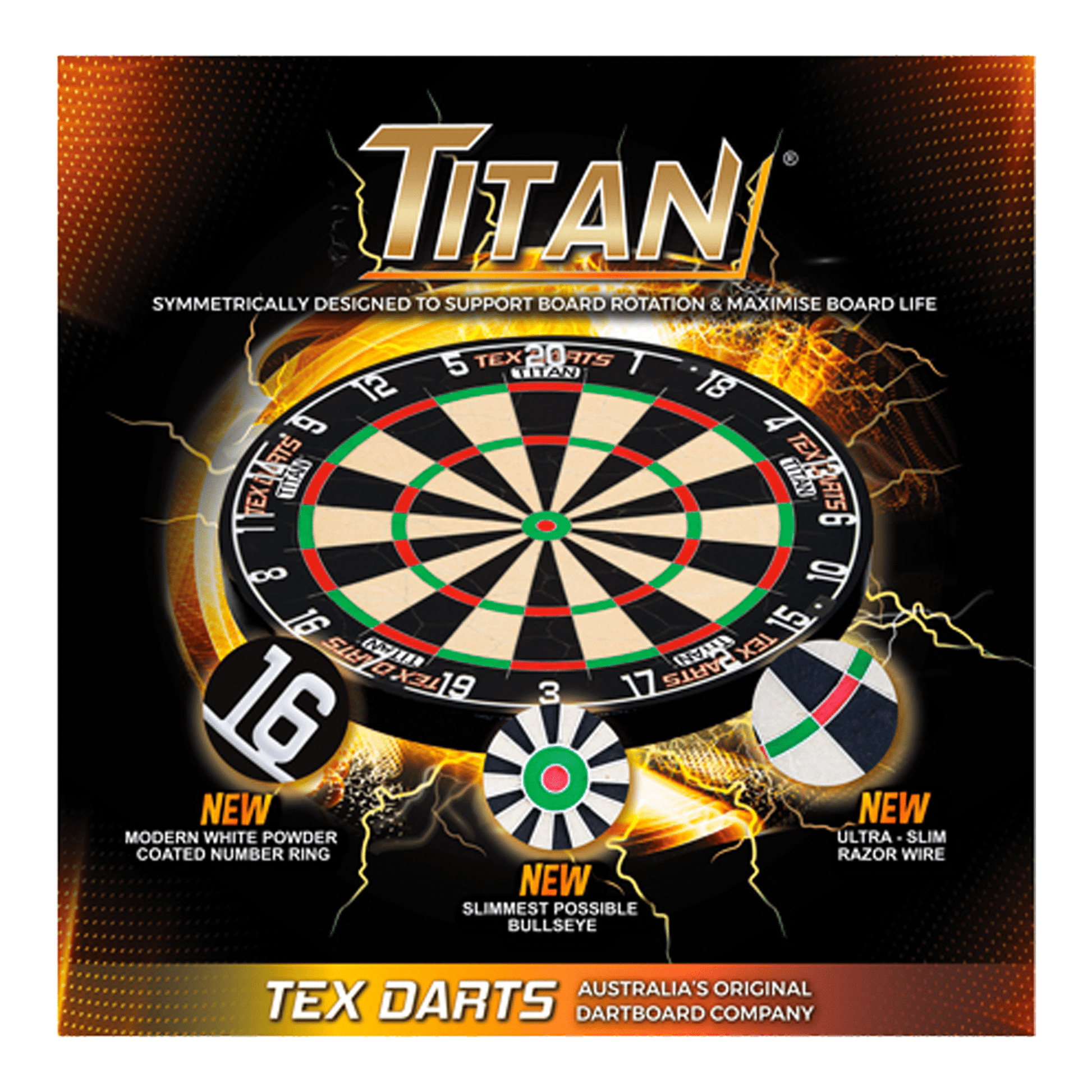 Darts Online Tex Titan & One Piece Dart Board Surround Bundle Boards