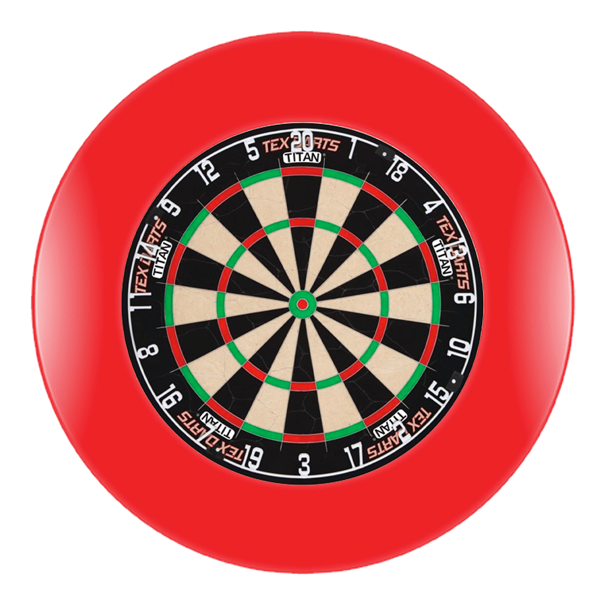 Darts Online Tex Titan & One Piece Dart Board Surround Bundle Titan / Red Boards