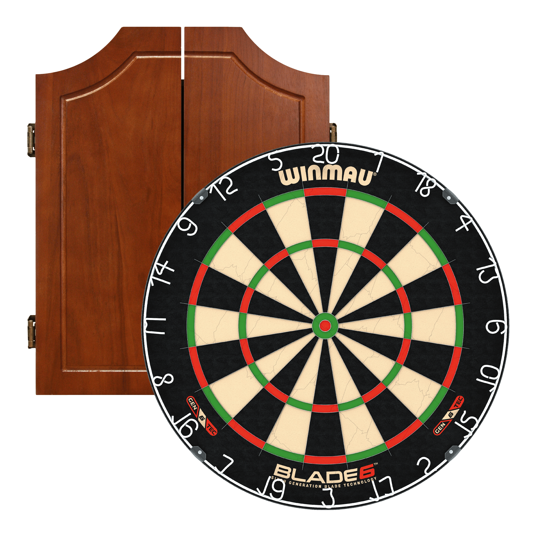 Darts Online Winmau Blade 6 & Solid Wood Cabinet Bundle Blade 6 / Walnut Boards