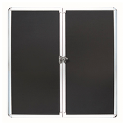 Formula Sports Aluminium - Dartboard Cabinet Black Boards