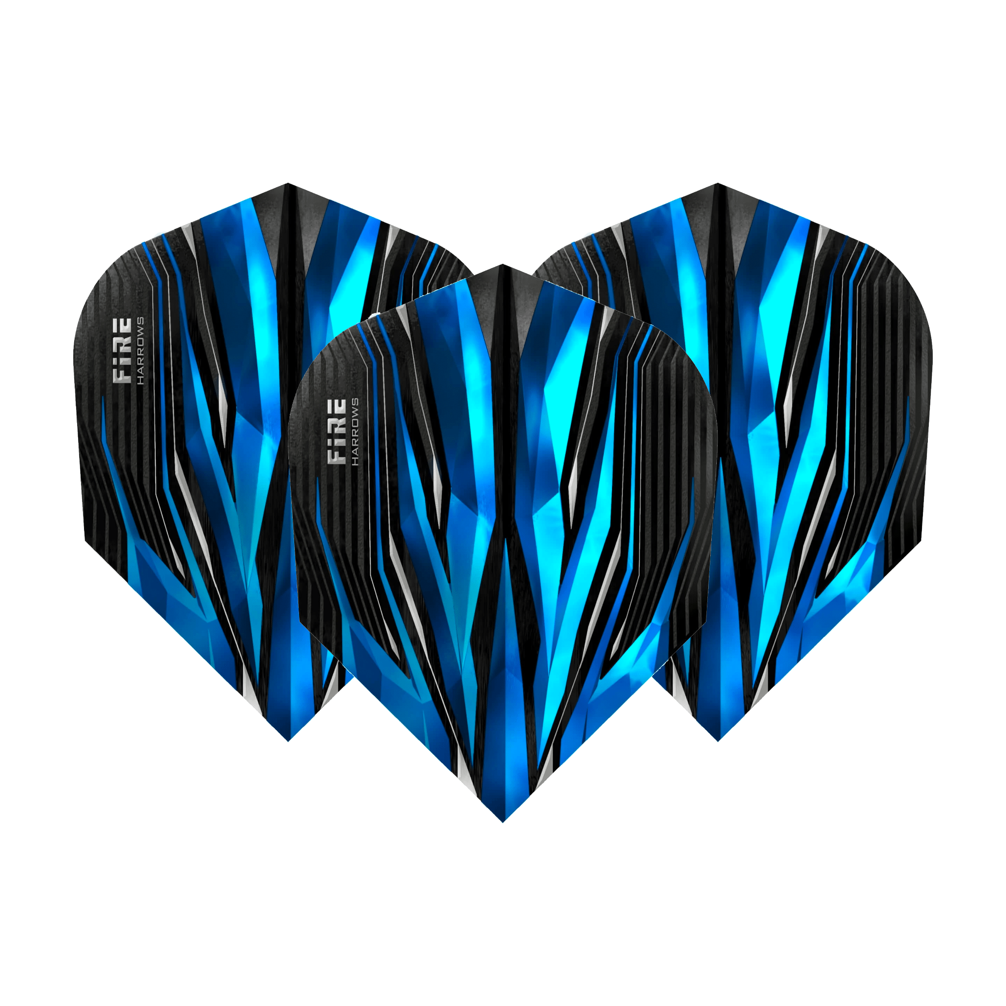 Harrows Fire Inferno No. 6 Standard Dart Flights Blue Flights