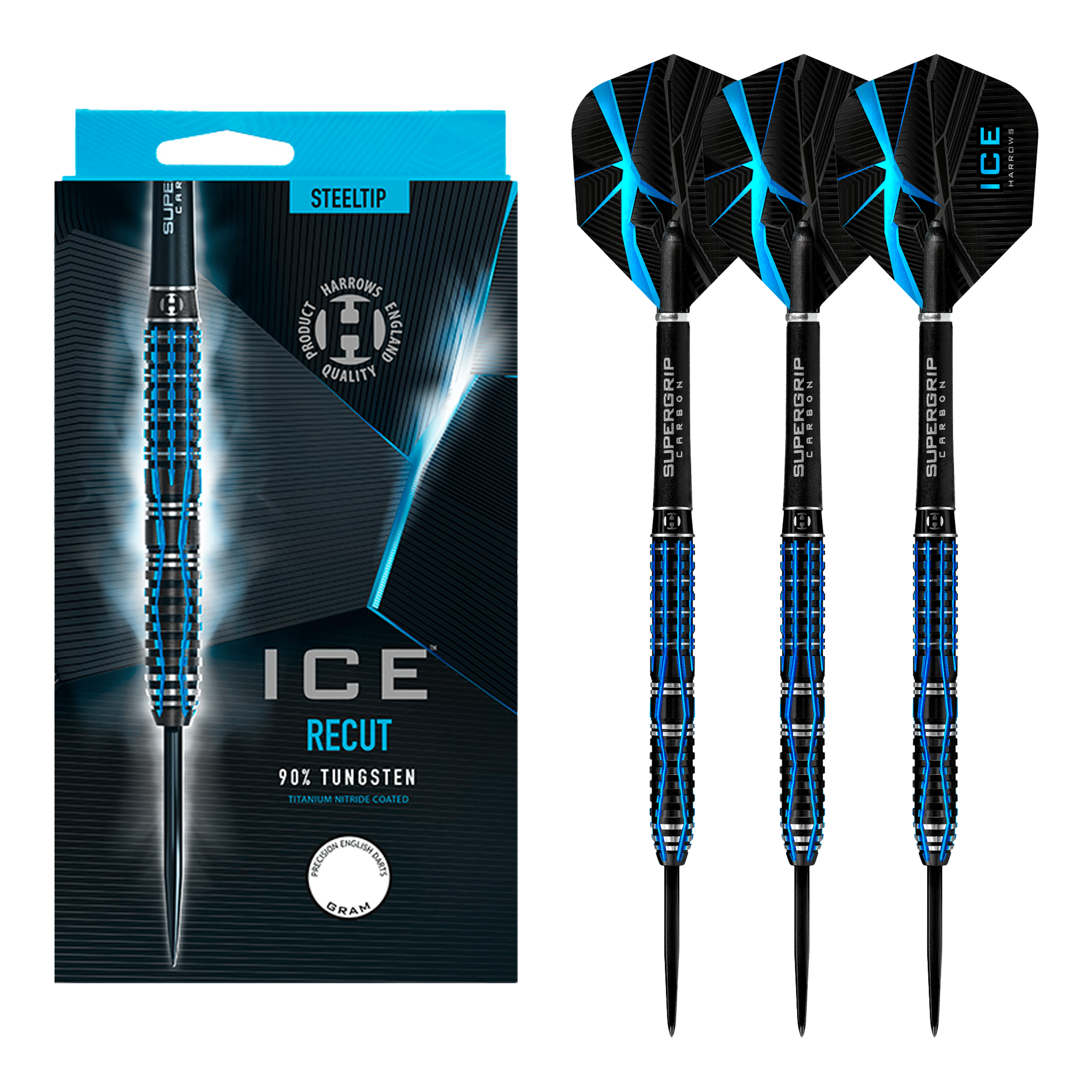 Harrows ICE Recut - 90% Tungsten Steel Tip Darts Darts