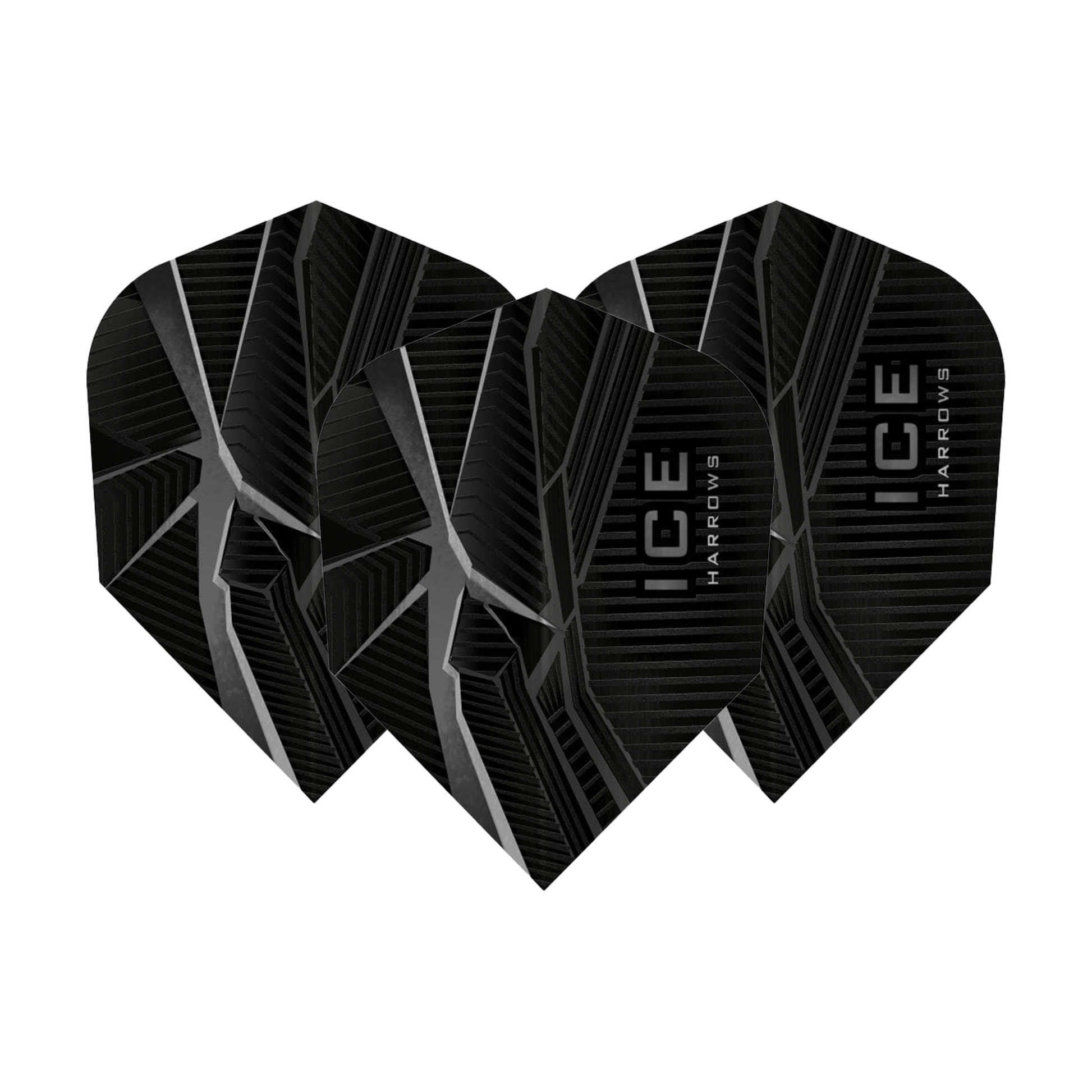 Harrows ICE Recut No. 6 Dart Flights Black Flights