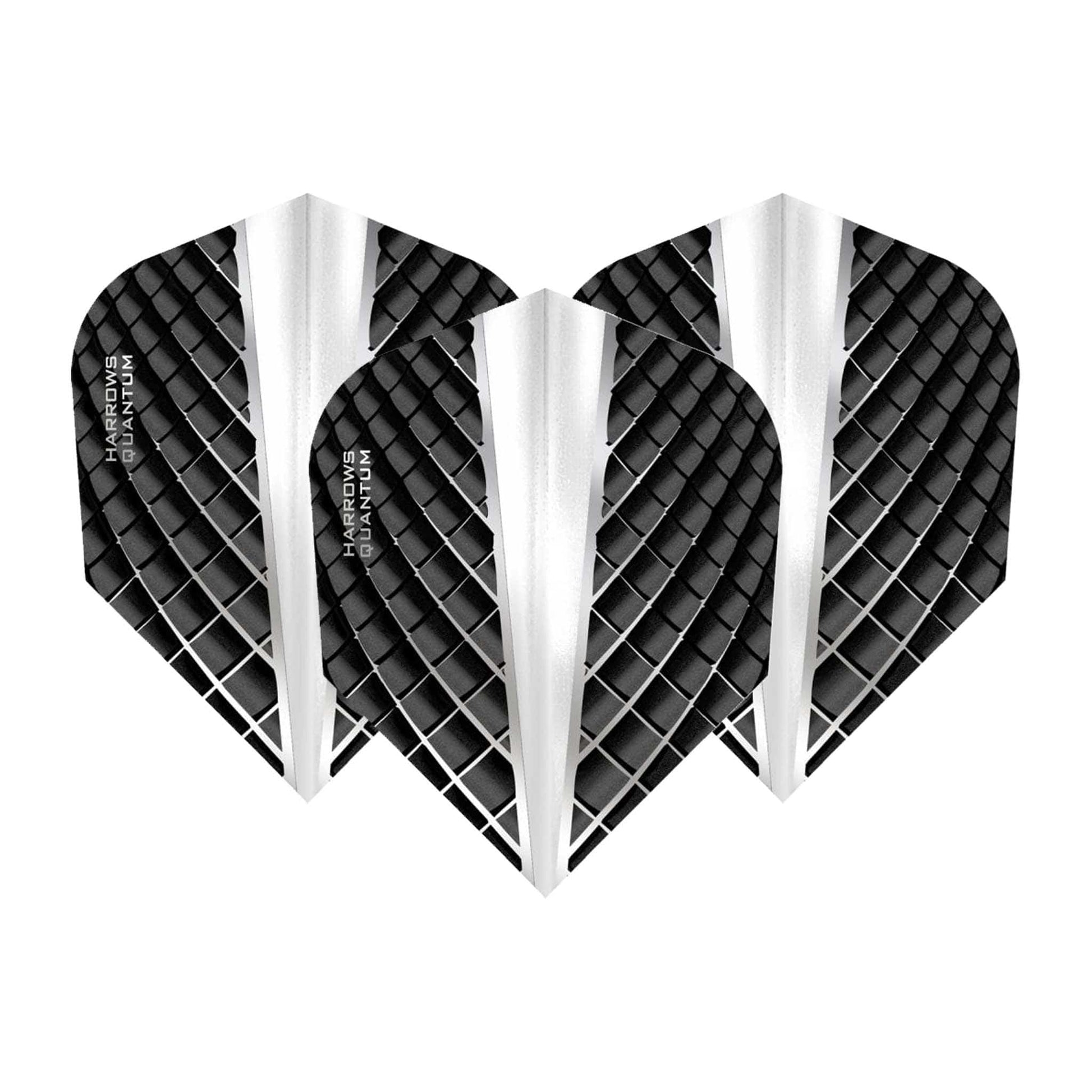 Harrows Quantum Dart Flights Clear / Standard Flights
