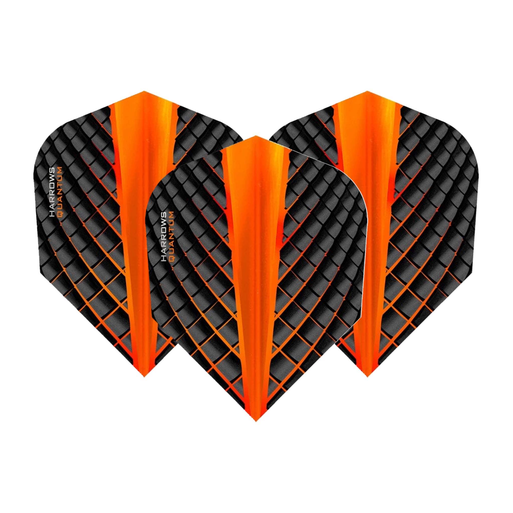 Harrows Quantum Dart Flights Orange / Standard Flights
