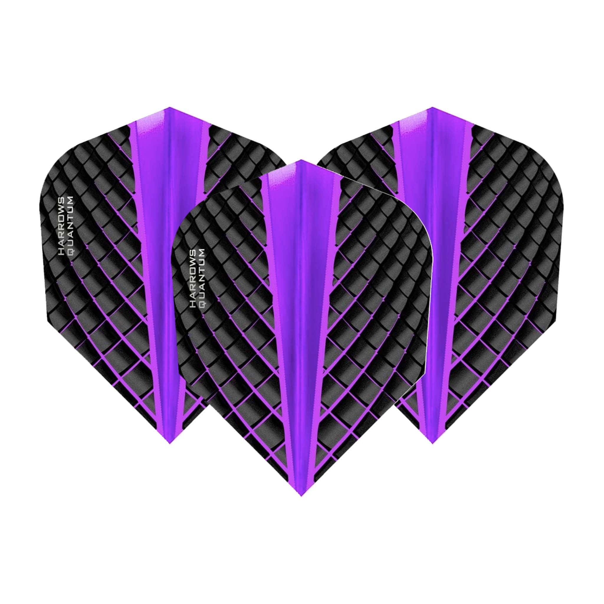 Harrows Quantum Dart Flights Purple / Standard Flights