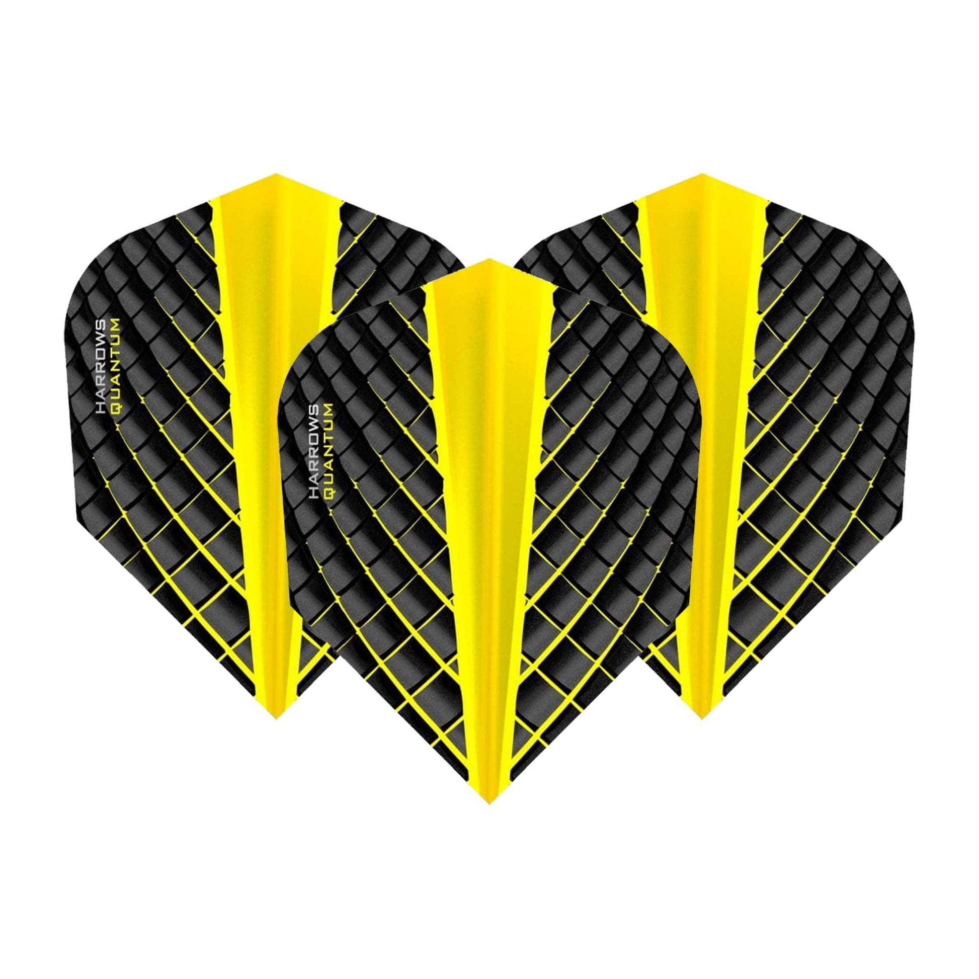 Harrows Quantum Dart Flights Yellow / Standard Flights