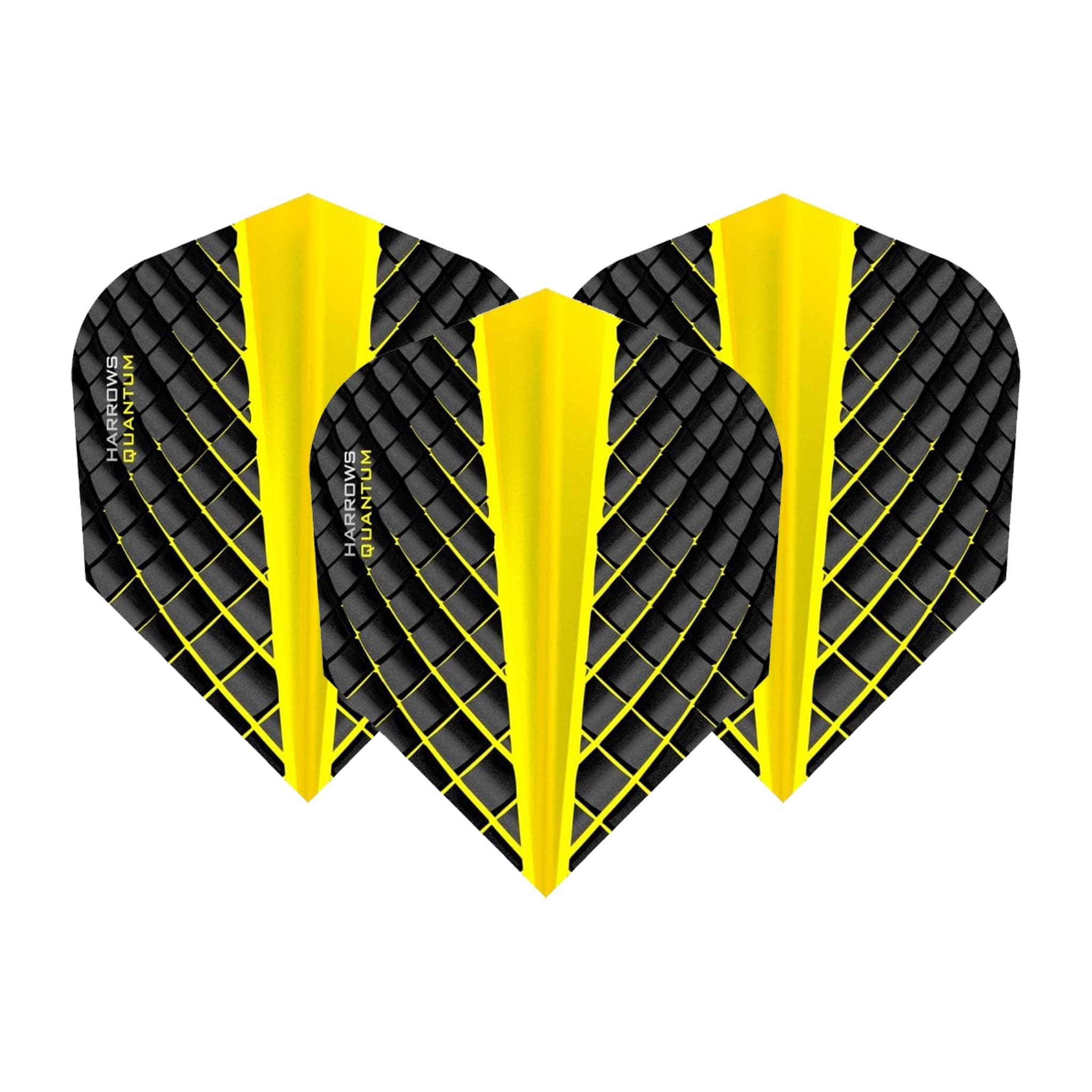 Harrows Quantum Dart Flights Yellow / Standard Flights