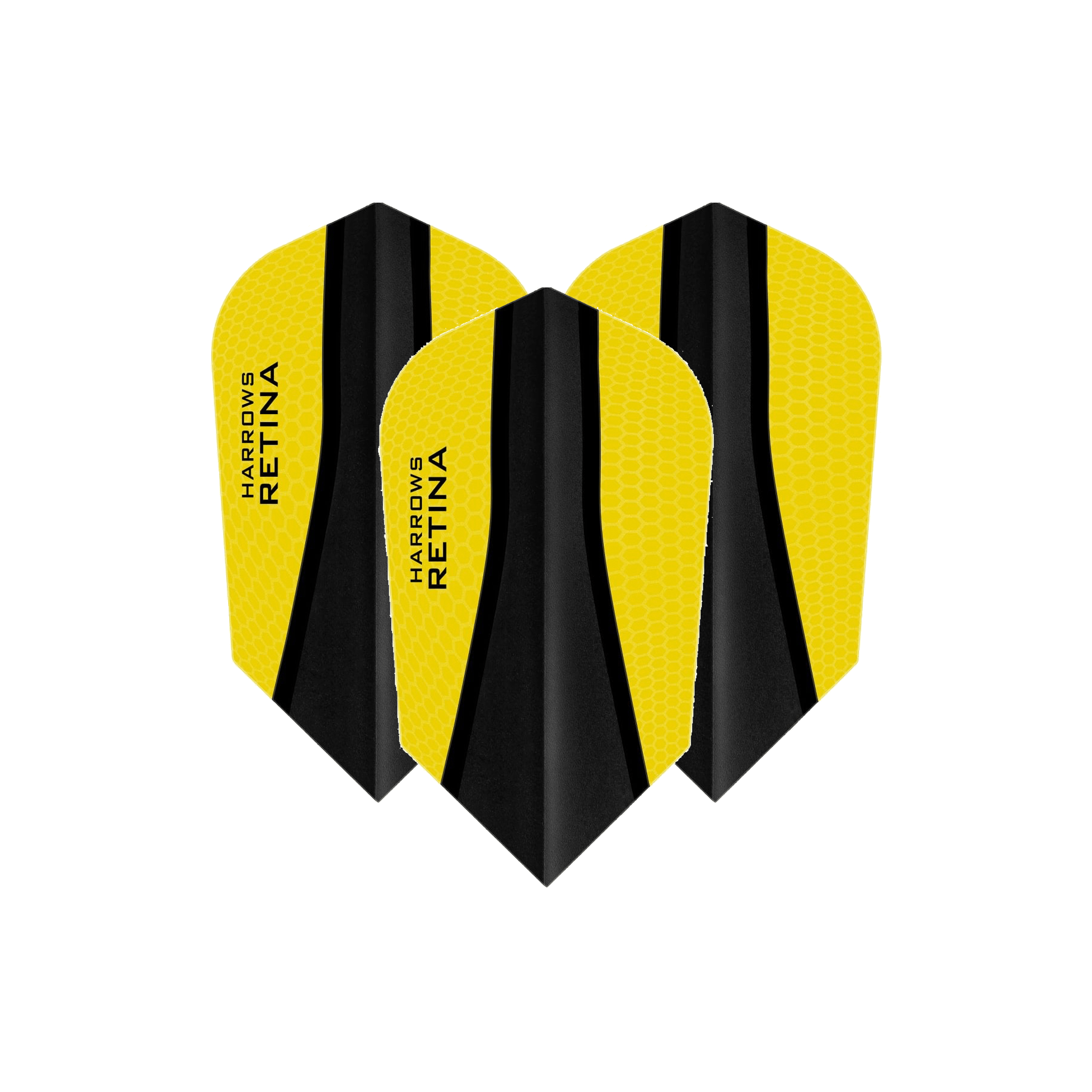 Harrows Retina X - Dart Flights Yellow / Slim Flights