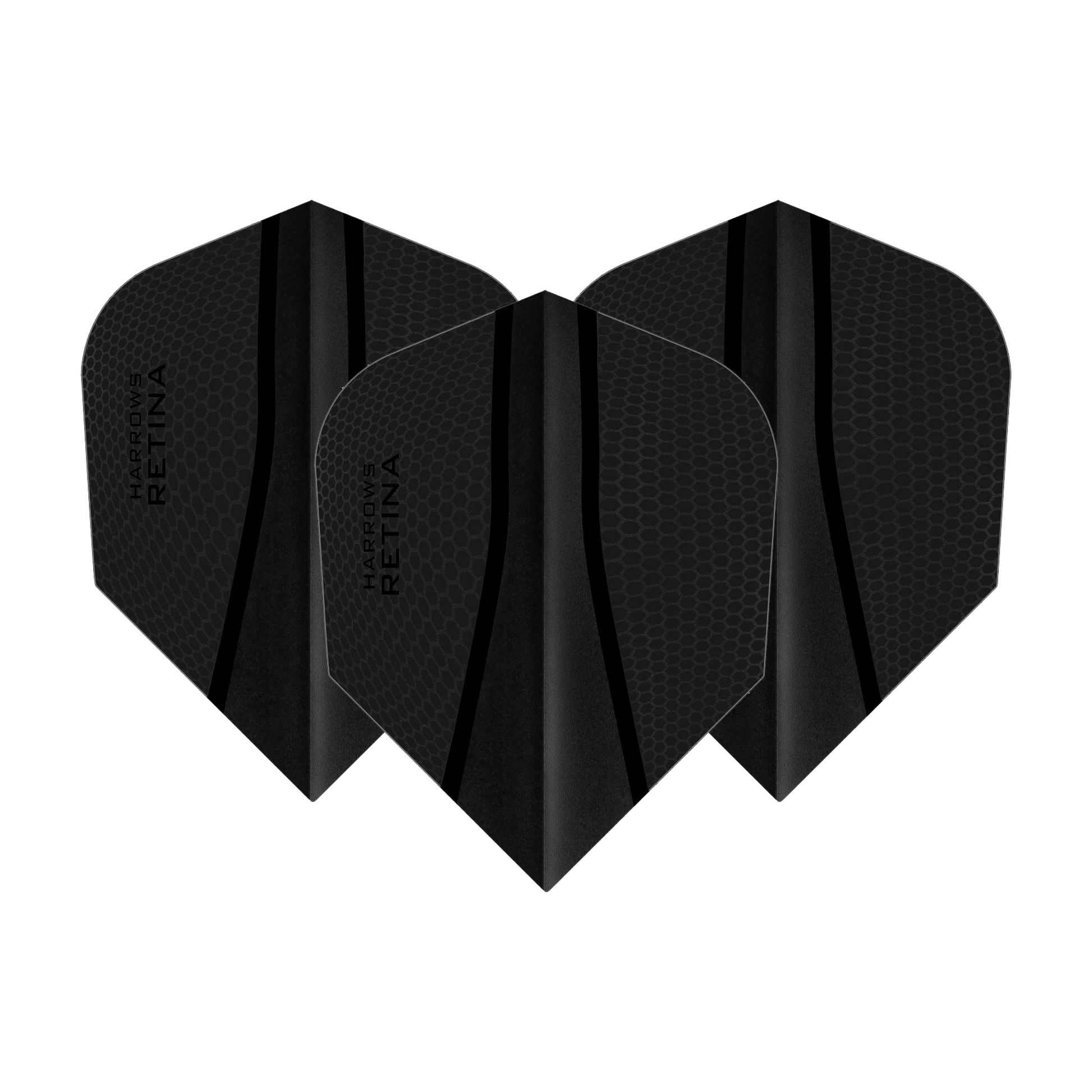 Harrows Retina X No. 6 Dart Flights Black Flights