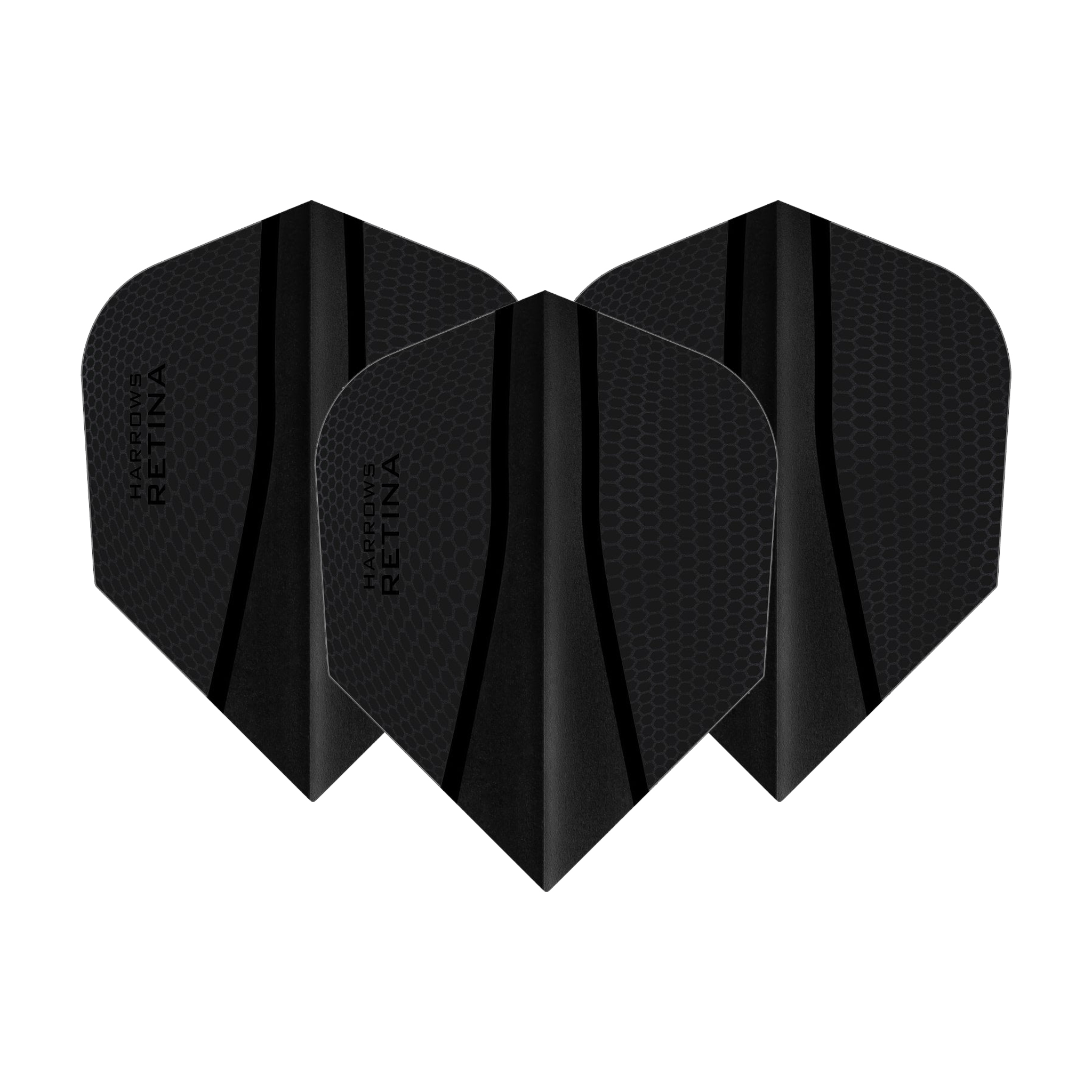 Harrows Retina X No. 6 Dart Flights Black Flights