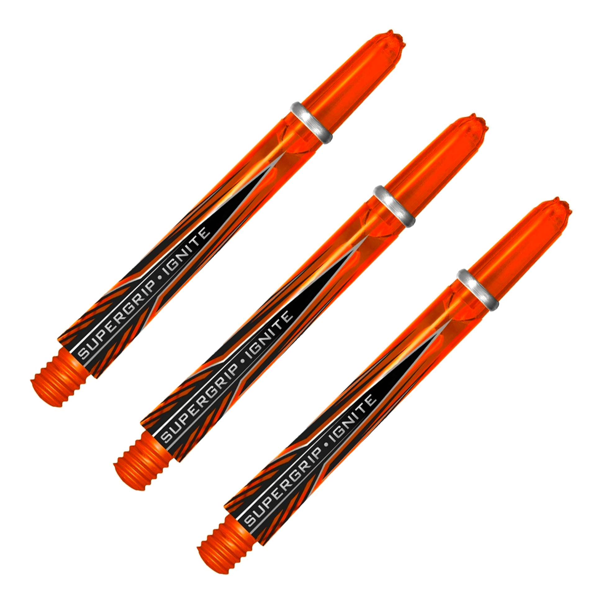 Harrows Supergrip Ignite - Polycarbonate Dart Shafts Orange / Medium (47mm) Shafts