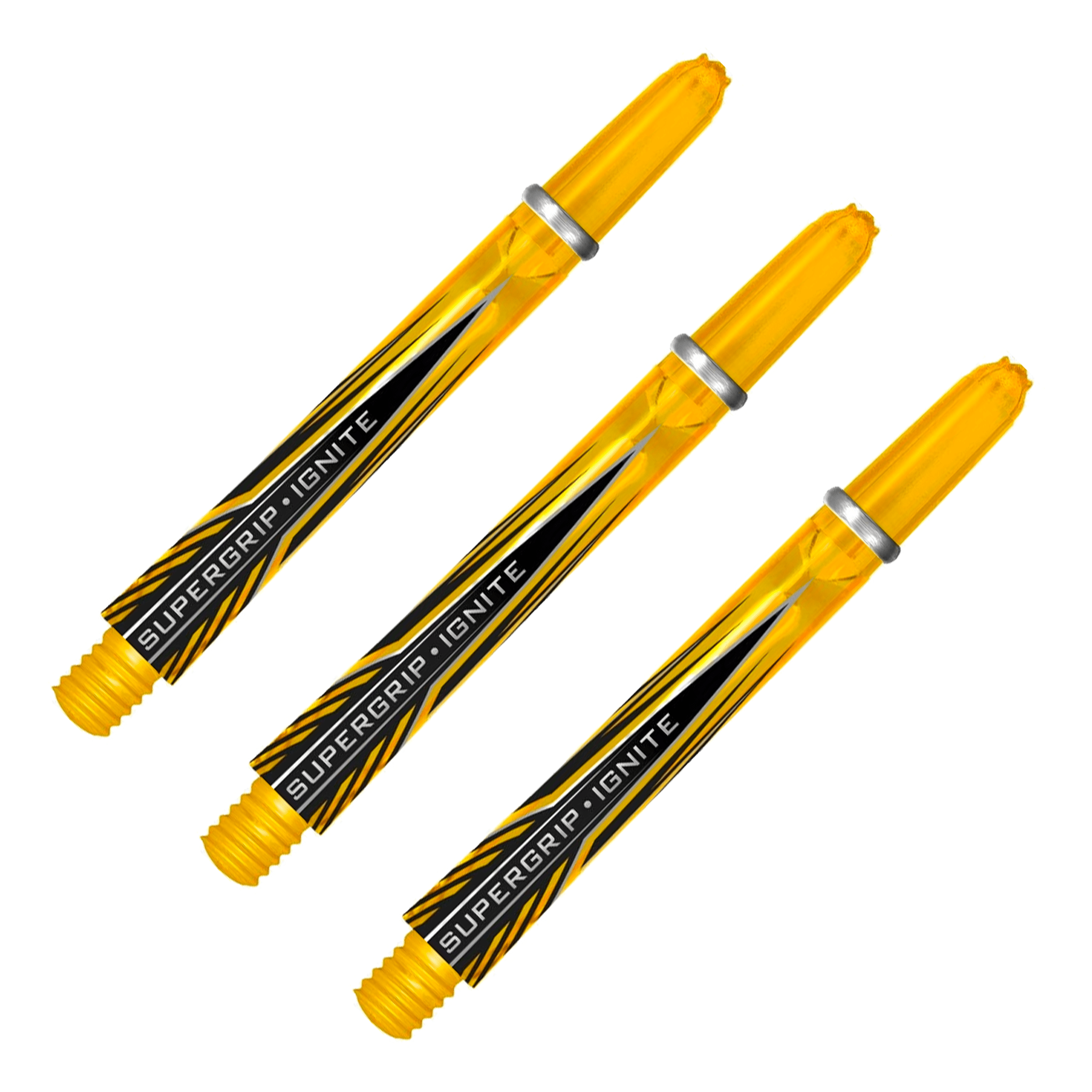 Harrows Supergrip Ignite - Polycarbonate Dart Shafts Yellow / Medium (47mm) Shafts