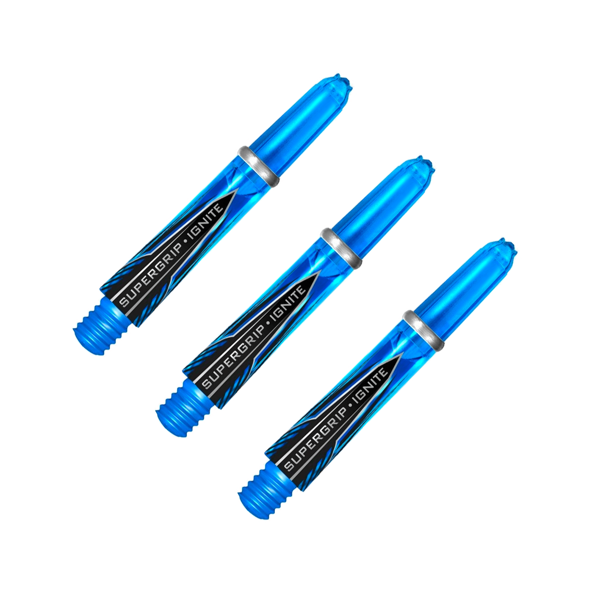 Harrows Supergrip Ignite Short (33mm) Polycarbonate Dart Shafts Aqua Shafts