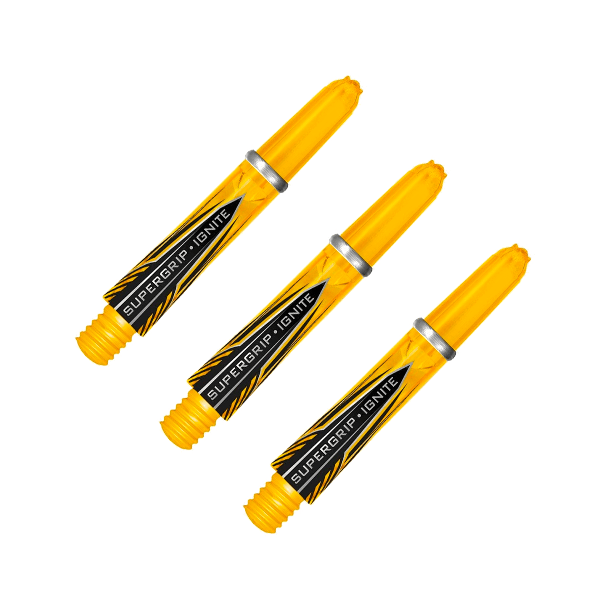 Harrows Supergrip Ignite Short (33mm) Polycarbonate Dart Shafts Yellow Shafts
