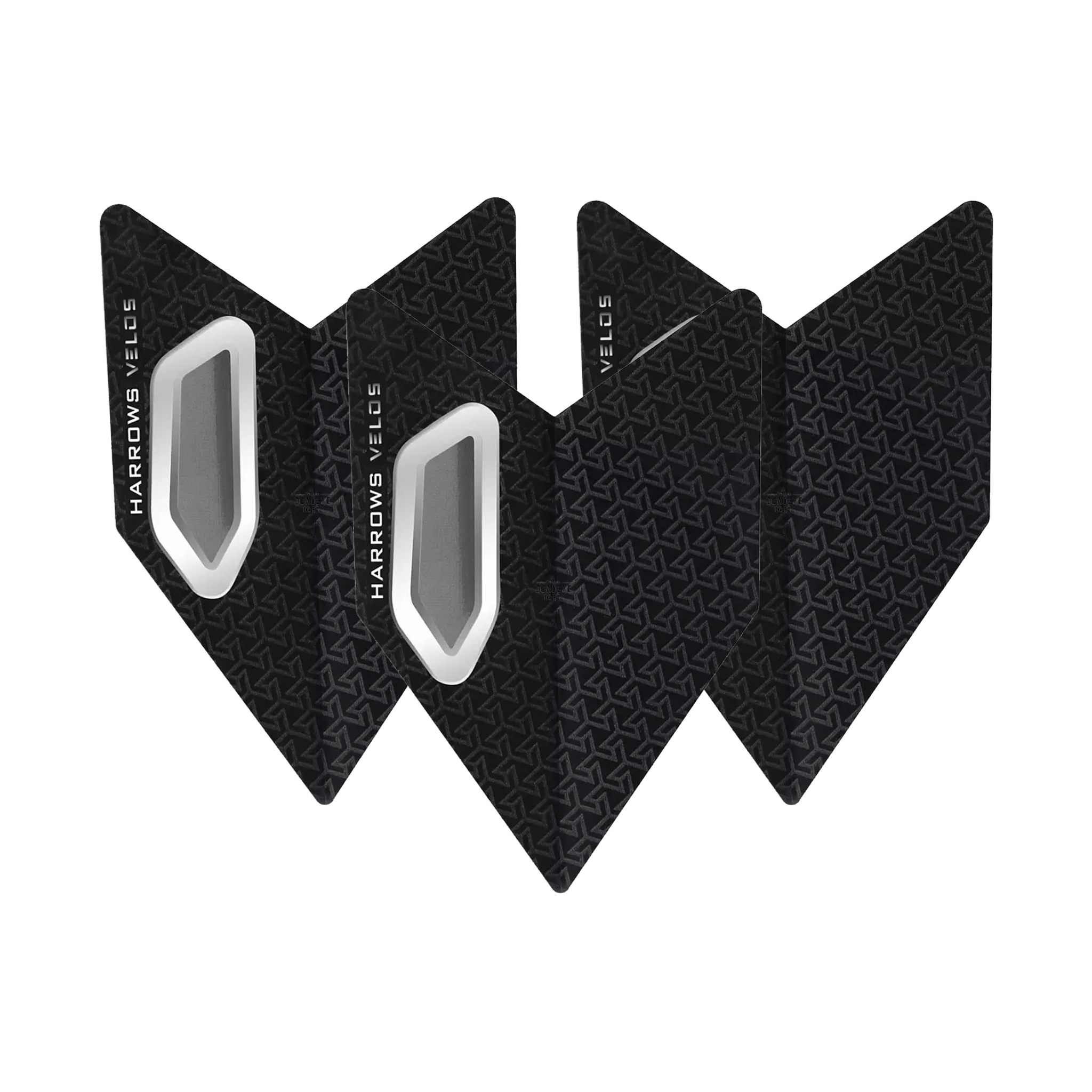 Harrows Velos Dart Flights Black Flights