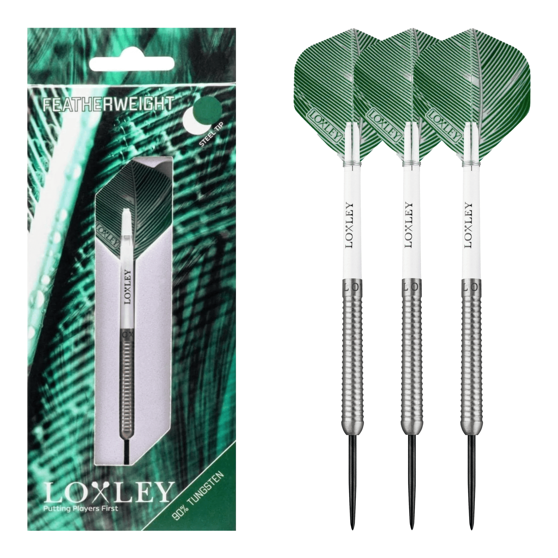 Loxley Featherweight 19 - 90% Tungsten Steel Tip Darts 19 Grams Darts