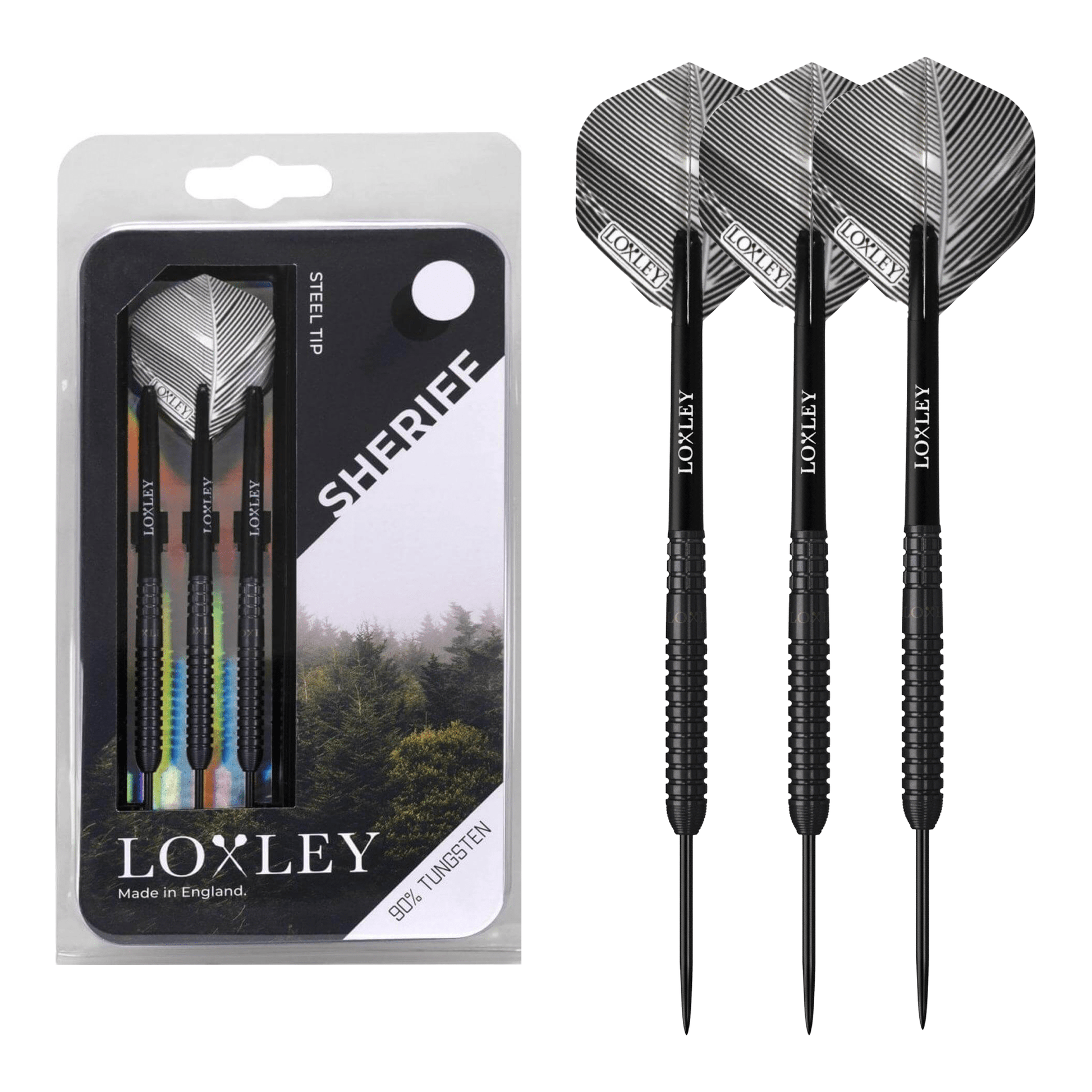 Loxley Sheriff - 90% Tungsten Steel Tip Darts 22 Grams Darts