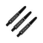 Mission GripLock Short (34mm) Nylon Dart Shafts Black Shafts