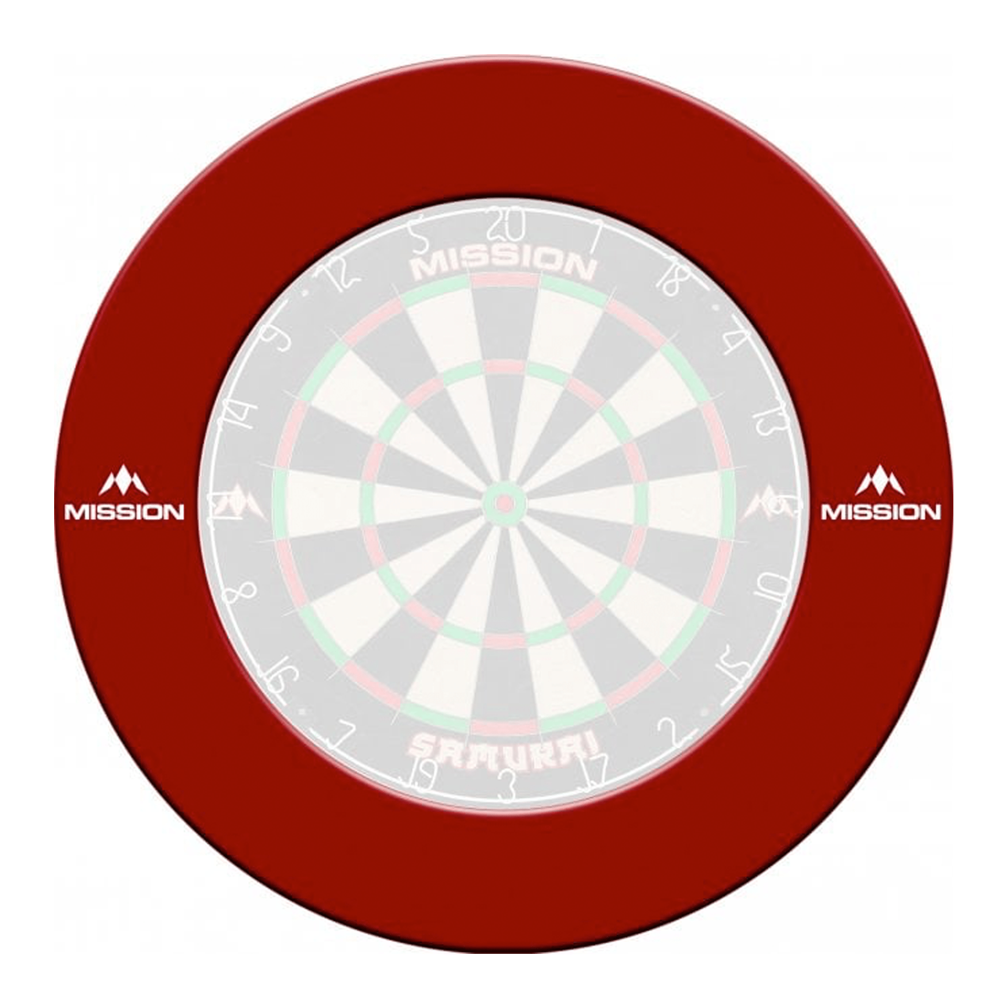 Mission Heavy Duty Dartboard Surround Red Boards