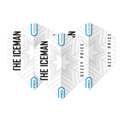 Red Dragon Gerwyn Price Hardcore Snowflake Standard Dart Flights White/Grey Flights