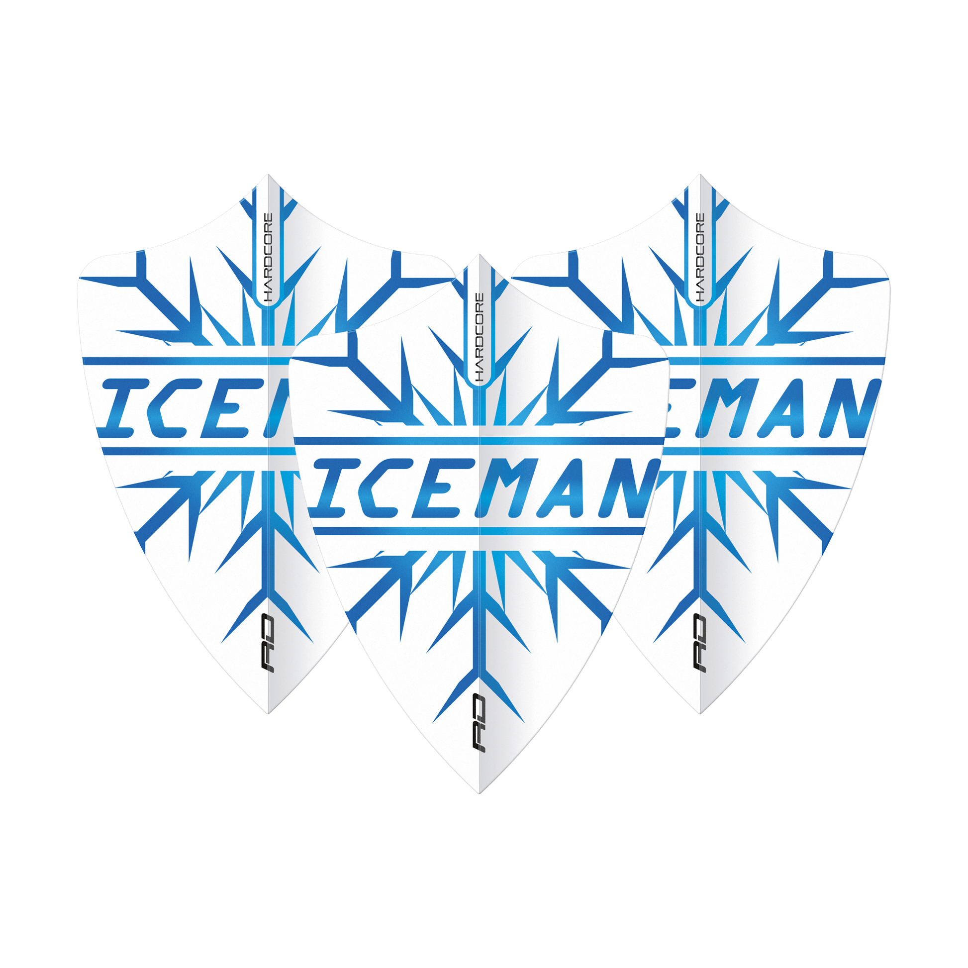 Red Dragon Gerwyn Price Snowflake - Hardcore Dart Flights Freestyle / Blue Flights