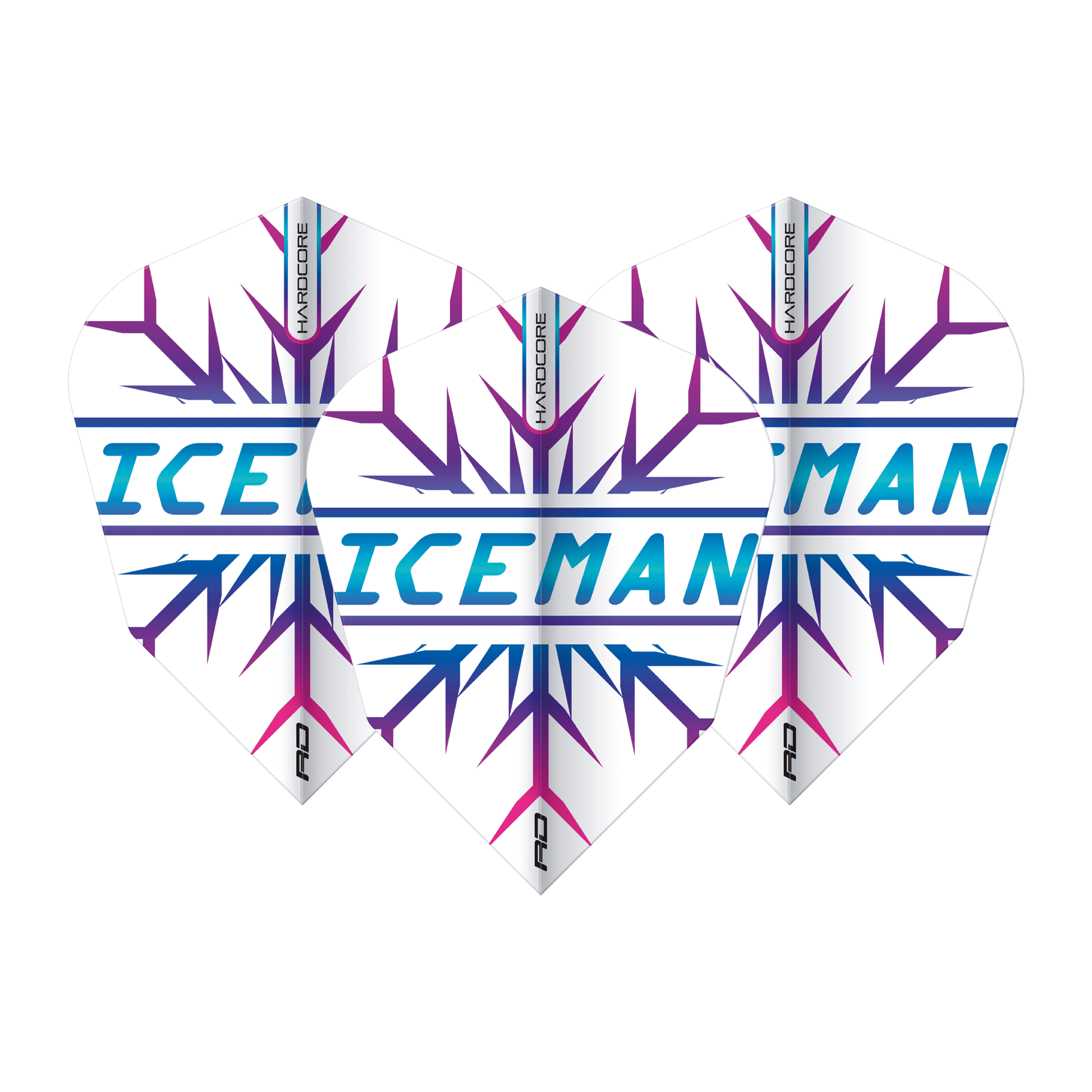 Red Dragon Gerwyn Price Snowflake - Hardcore Dart Flights V-Standard / Rainbow Flights