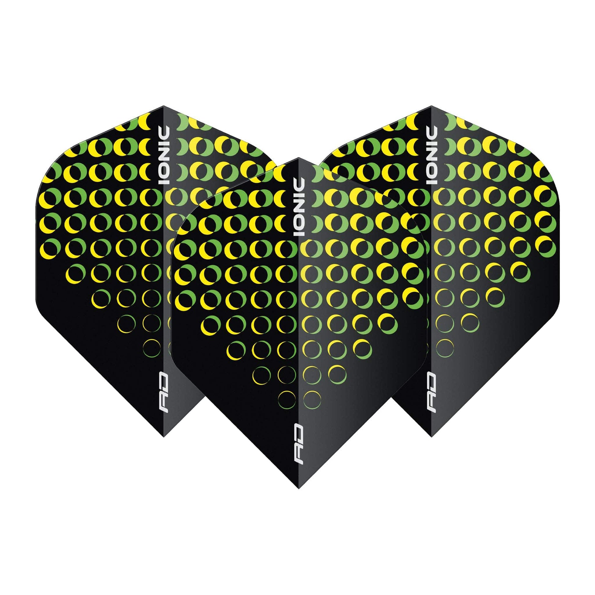 Red Dragon Hardcore Ionic Circles Dart Flights Yellow / Standard Flights