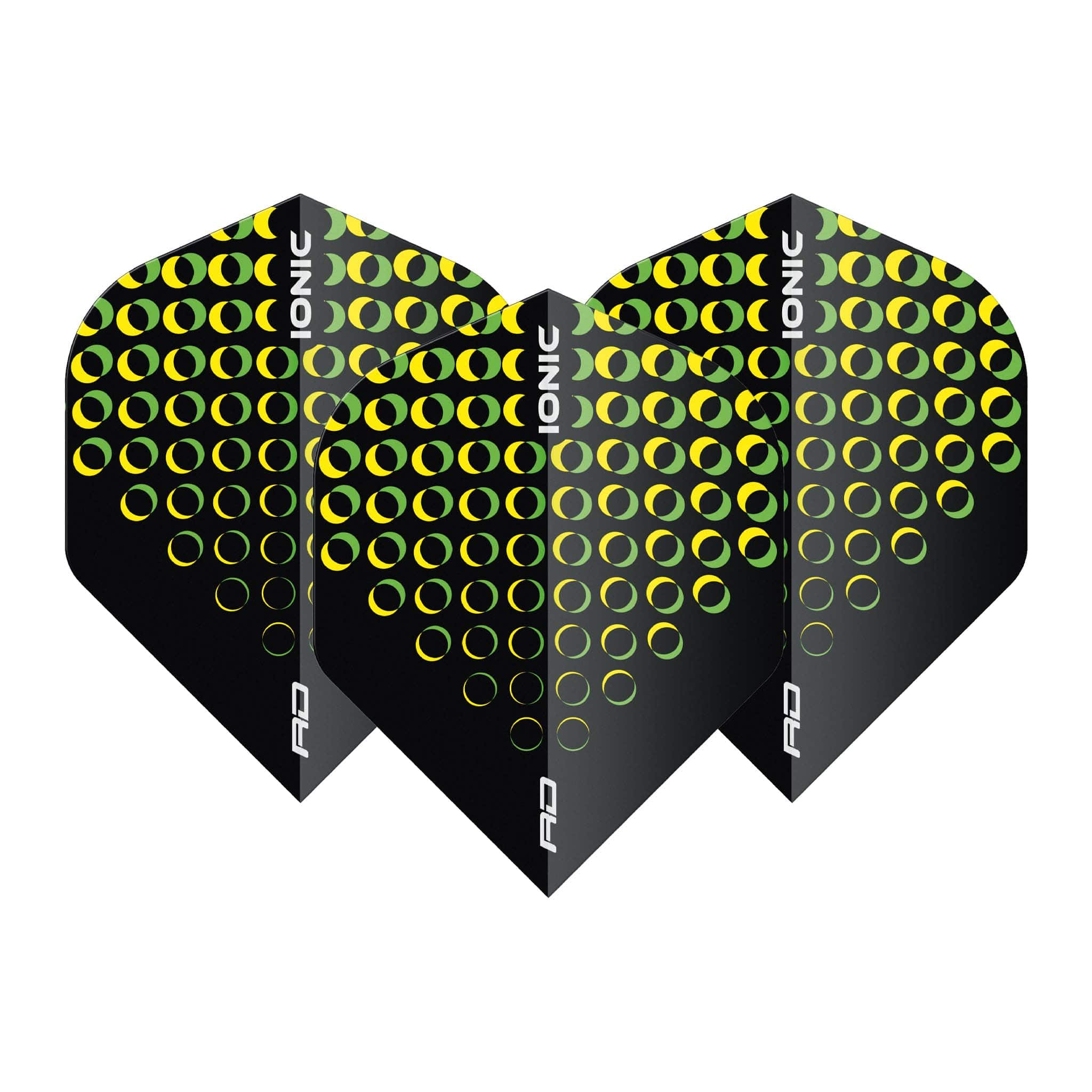 Red Dragon Hardcore Ionic Circles Dart Flights Yellow / Standard Flights
