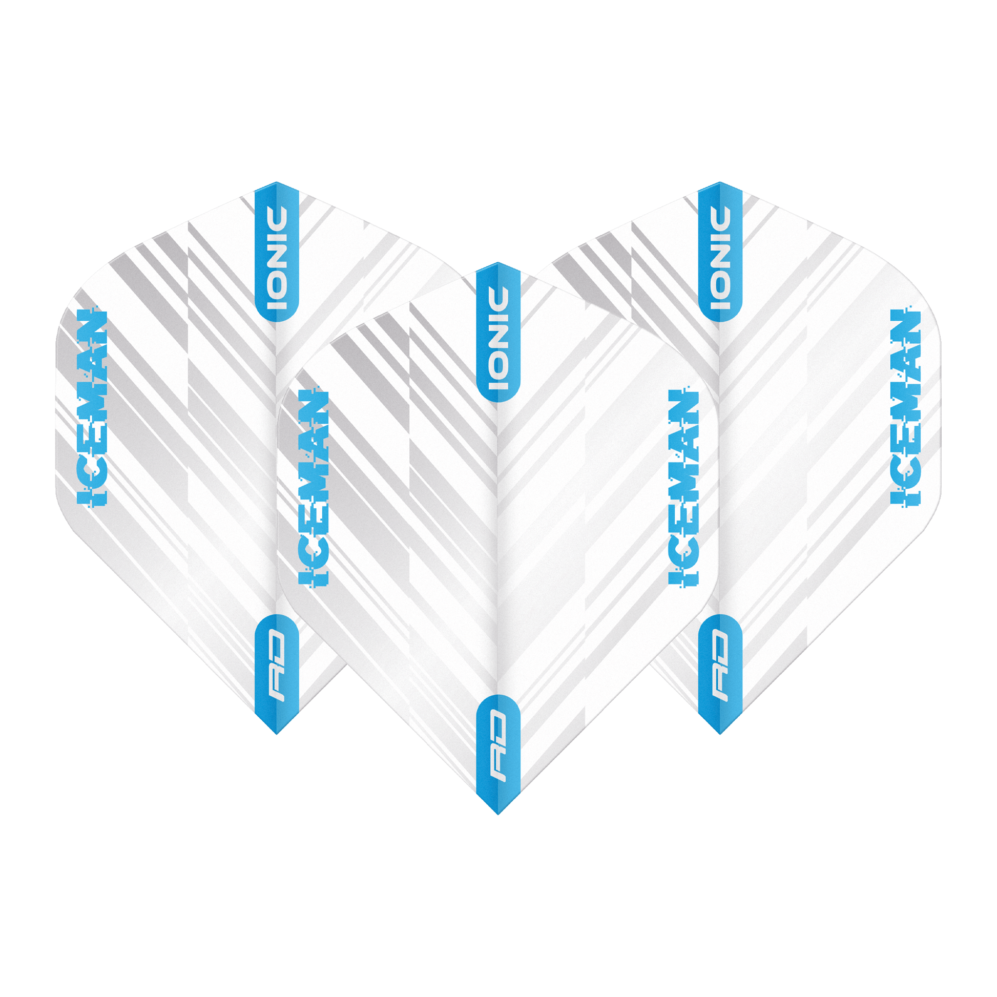 Red Dragon Hardcore Ionic Gerwyn Price Standard Dart Flights White/Blue Flights