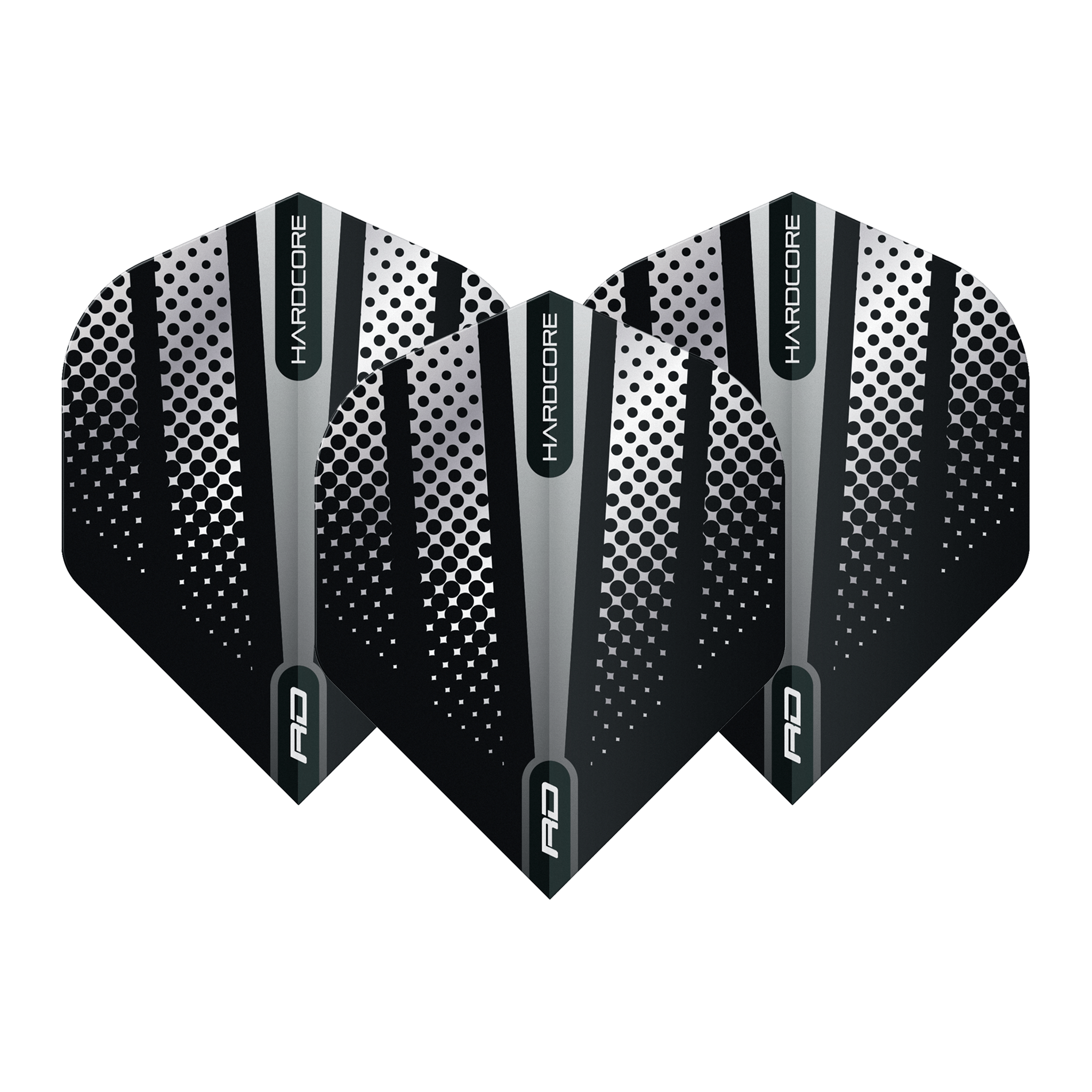 Red Dragon Hardcore Radical Flash Dart Flights Standard / Black Flights