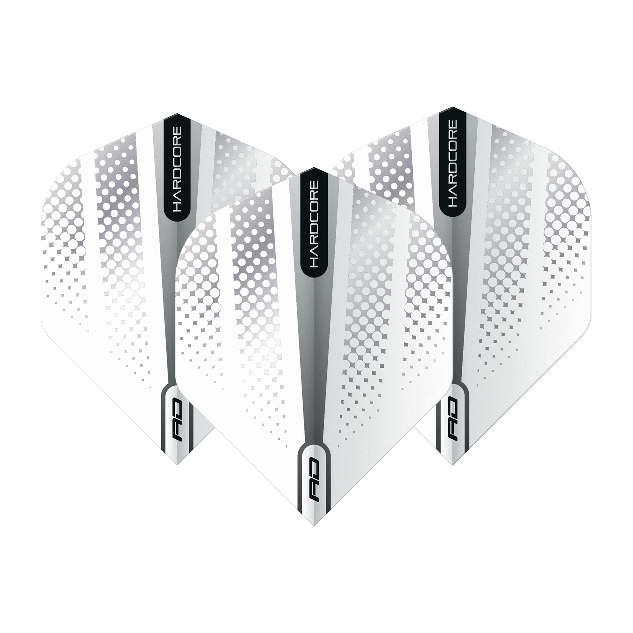 Red Dragon Hardcore Radical Flash Dart Flights Standard / White Flights